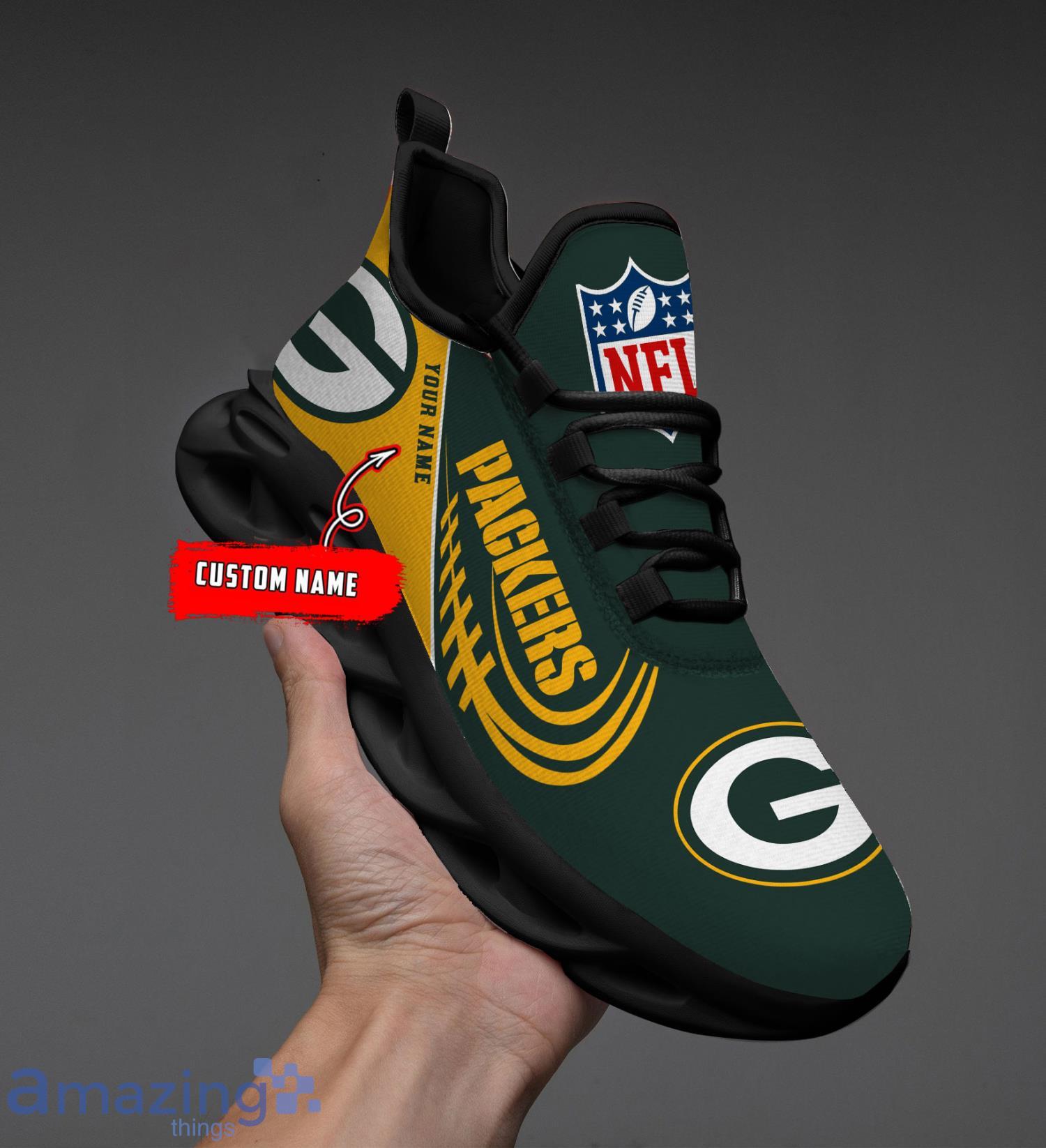 Custom Name For Fans Green Bay Packers Max Soul Shoes Running Sneakers image Custom Name For Fans Green Bay Packers Max Soul Shoes Running Sneakers Product Photo 7