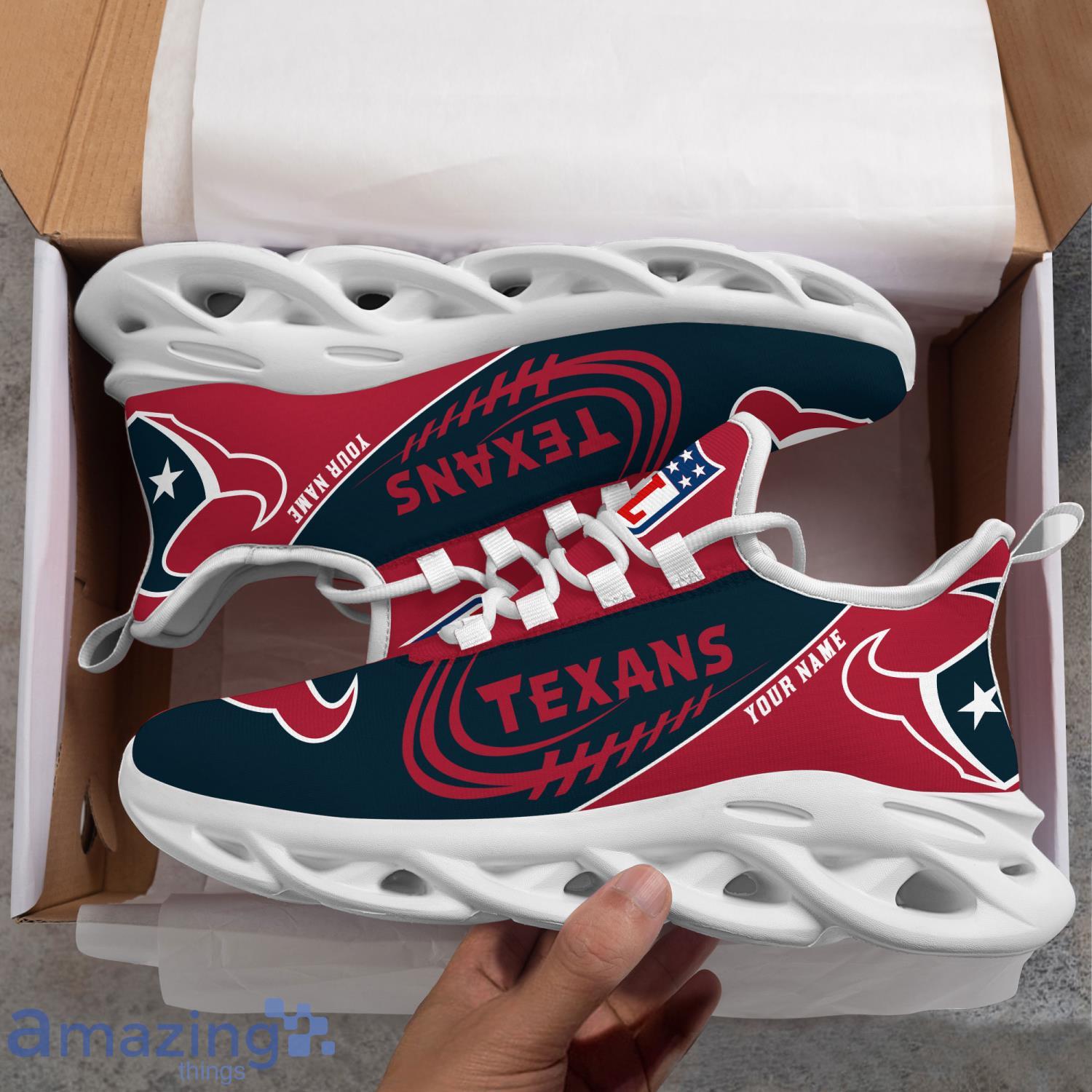 Houston Texans CUSTOM Nike Air Force Shoes -  Worldwide  Shipping