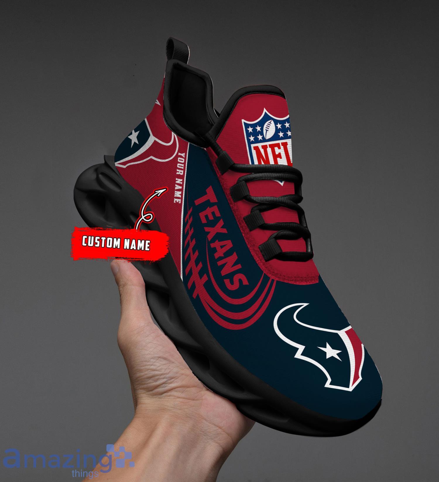 Custom Name For Fans Houston Texans Max Soul Shoes Running Sneakers image Custom Name For Fans Houston Texans Max Soul Shoes Running Sneakers Product Photo 7