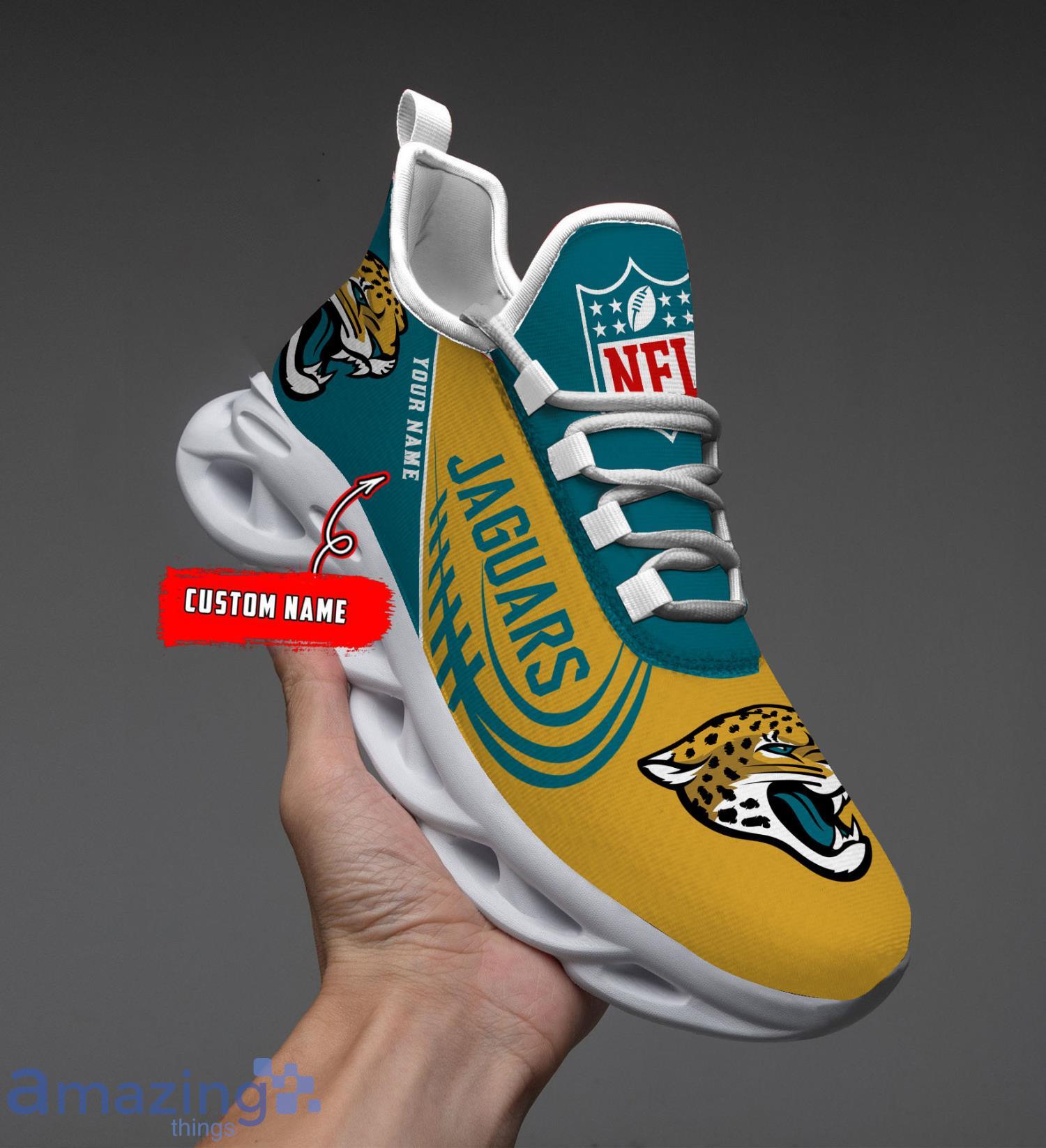 Custom Name For Fans Jacksonville Jaguars Max Soul Shoes Running Sneakers image Custom Name For Fans Jacksonville Jaguars Max Soul Shoes Running Sneakers Product Photo 8