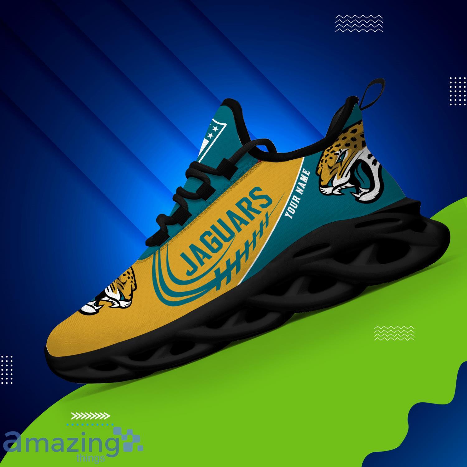 Custom Name For Fans Jacksonville Jaguars Max Soul Shoes Running Sneakers Product Photo 1