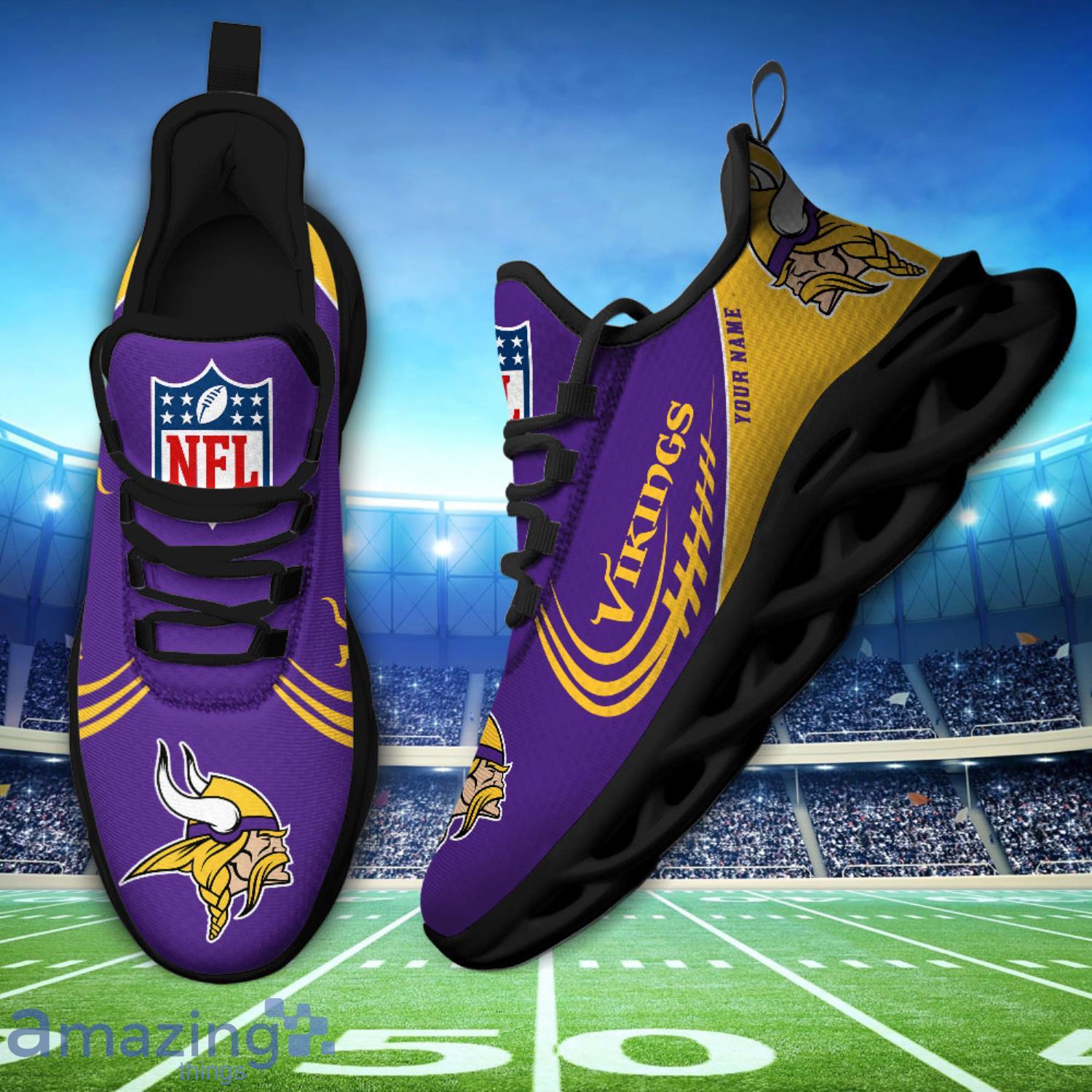 Minnesota Vikings Cool Max Soul Sneaker Running Shoes For Fans