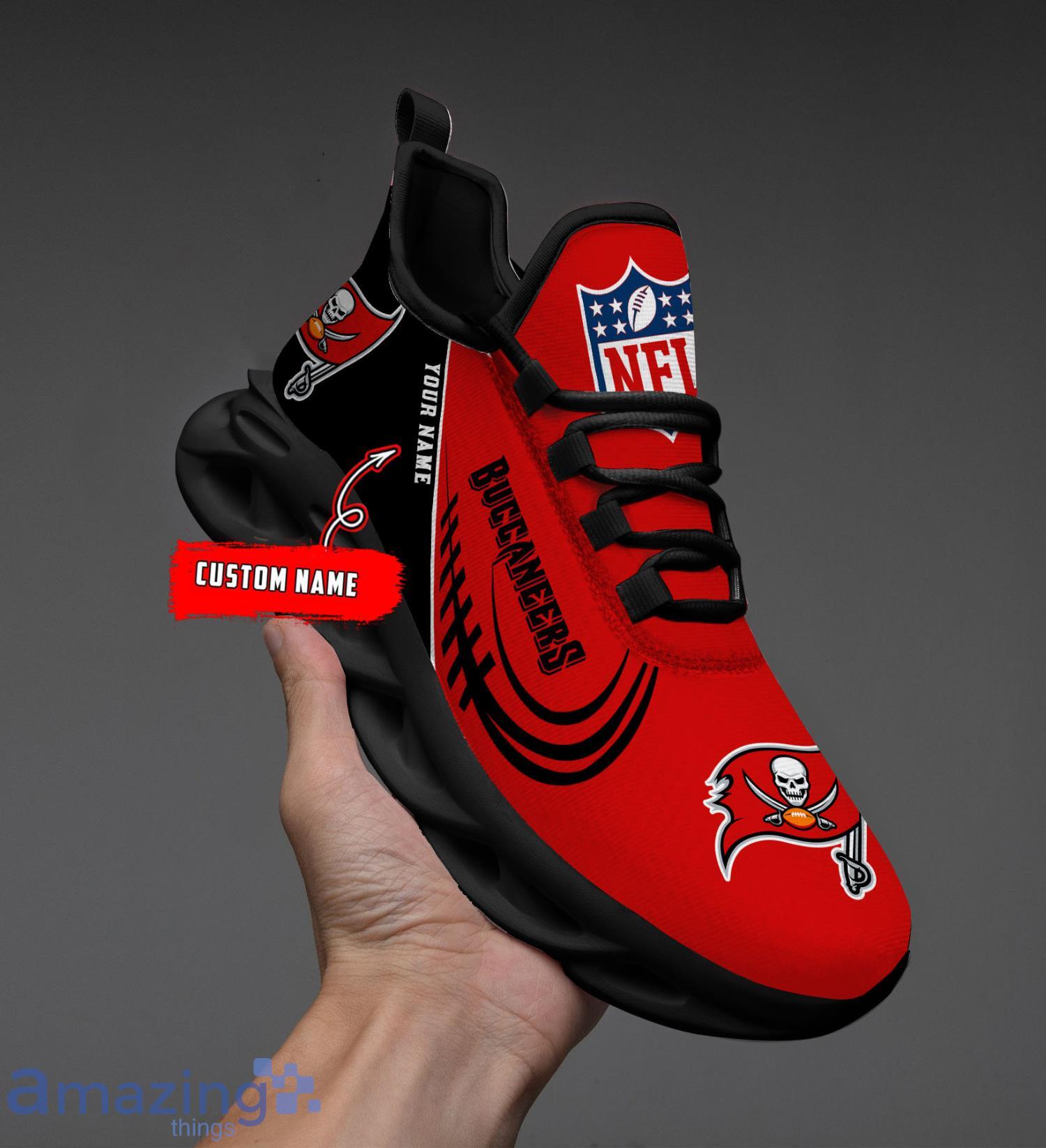 Custom Name For Fans Tampa Bay Buccaneers Max Soul Shoes Running Sneakers