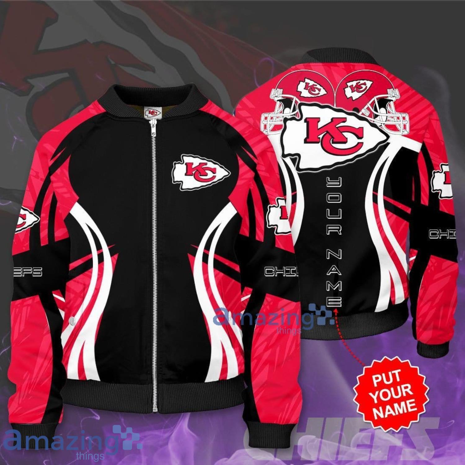 Personalized Kansas City Chiefs NFL Red Bomber Jacket - T-shirts Low Price