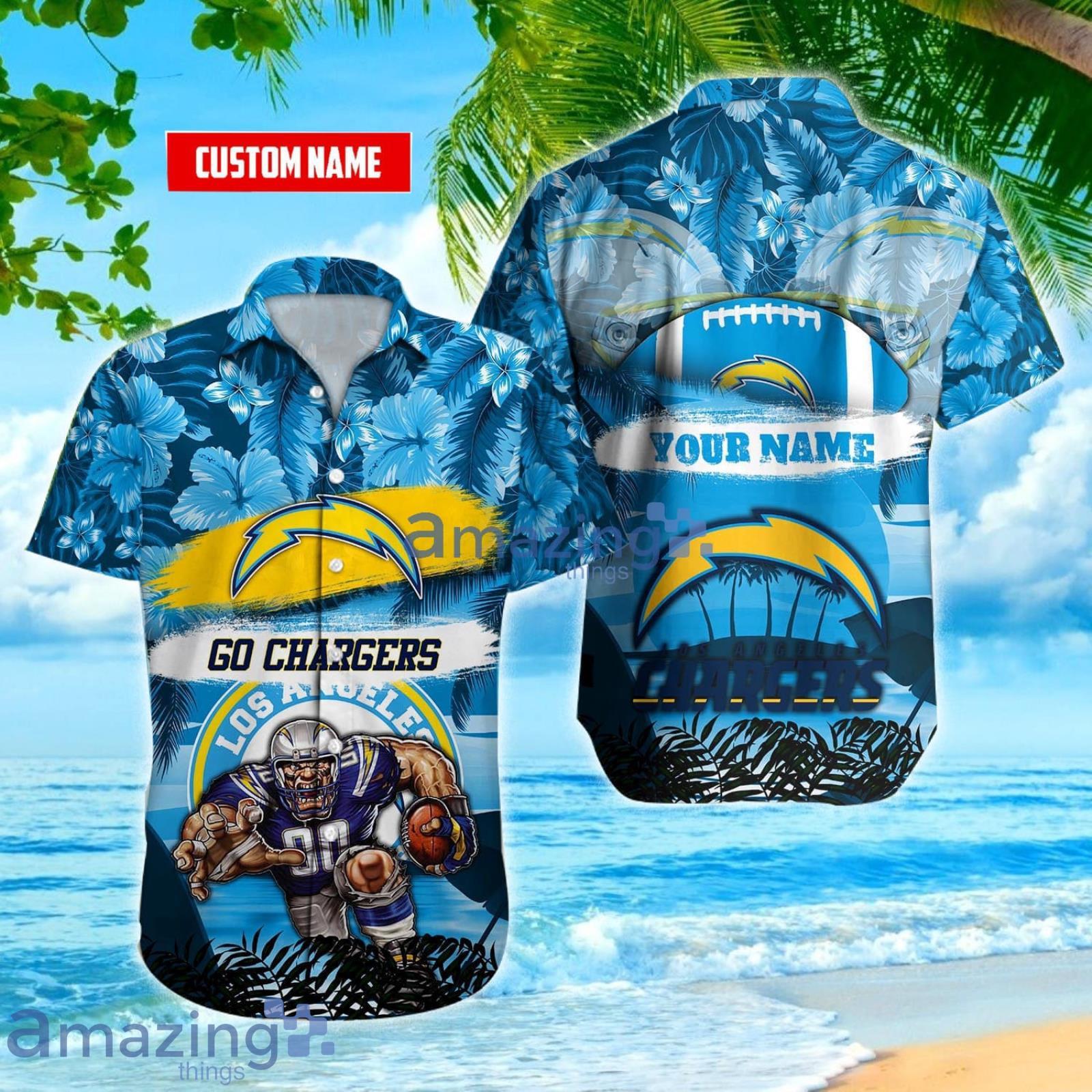 Los Angeles Chargers Hawaiian Shirt Mascot Custom Name