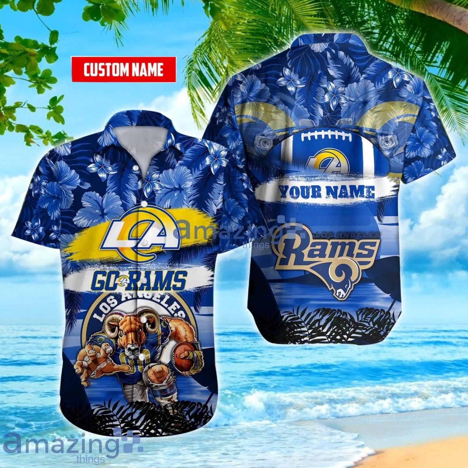 HOT Personalized Los Angeles Rams Mascot Tropical Hawaiian Shirt