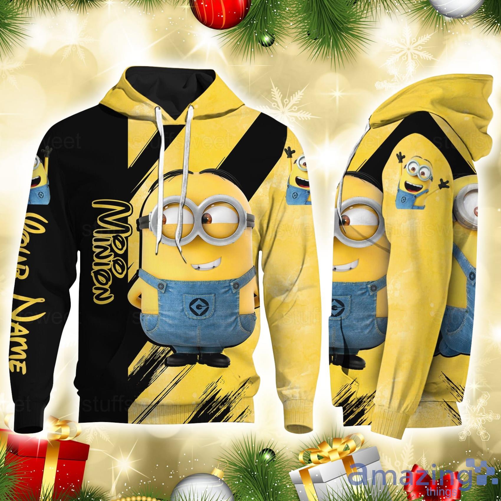 Custom Name Minion Funny Hoodie And Legging Set Gift For Mom Or Your Girl Friend image Custom Name Minion Funny Hoodie And Legging Set Gift For Mom Or Your Girl Friend Product Photo 5