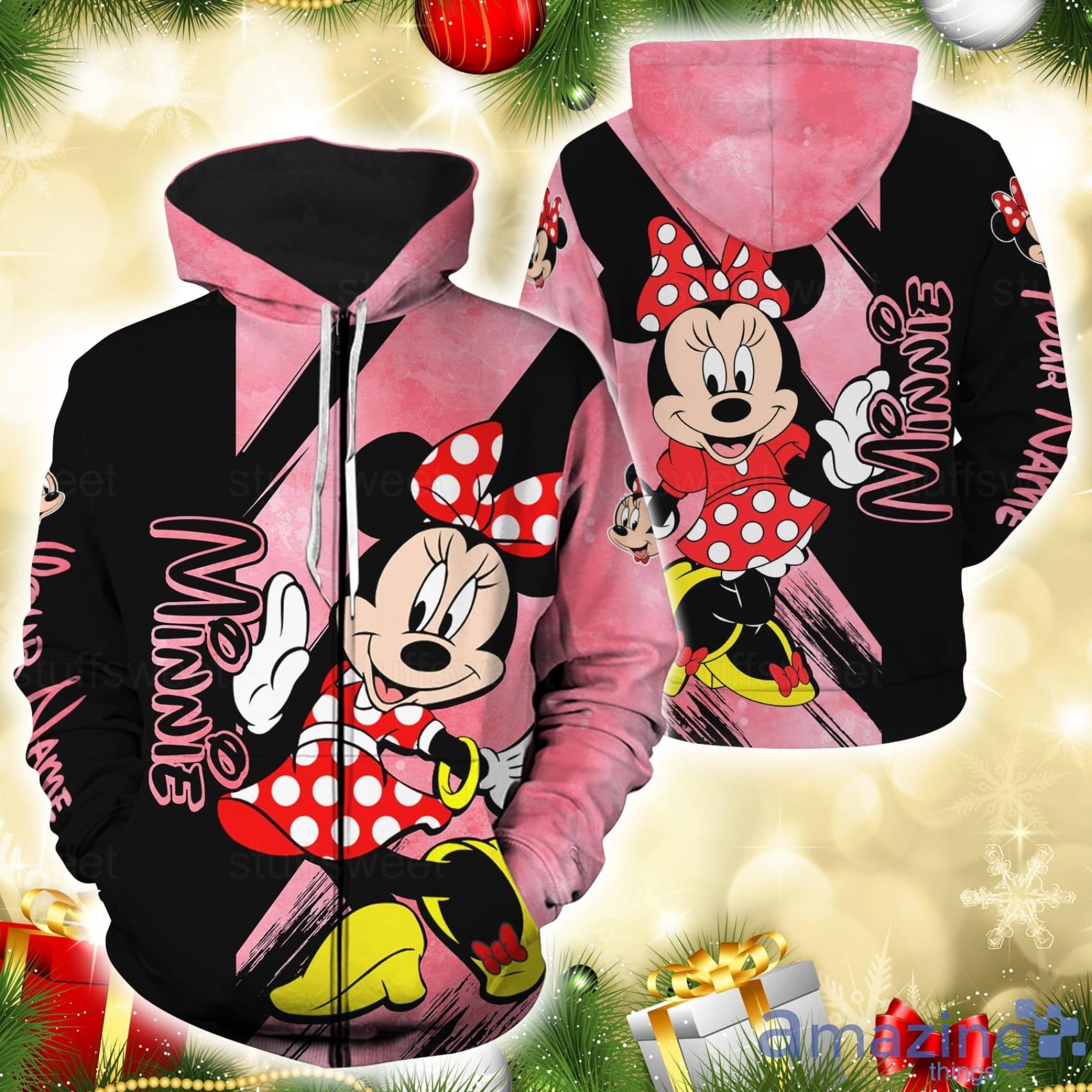 Custom Name Minnie Mouse Hoodie And Legging Set Gift For Mom Or Your Girl Friend image Custom Name Minnie Mouse Hoodie And Legging Set Gift For Mom Or Your Girl Friend Product Photo 4