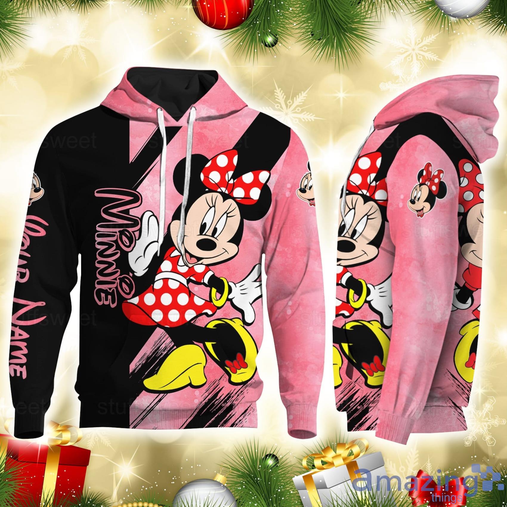 Custom Name Minnie Mouse Hoodie And Legging Set Gift For Mom Or Your Girl Friend image Custom Name Minnie Mouse Hoodie And Legging Set Gift For Mom Or Your Girl Friend Product Photo 5