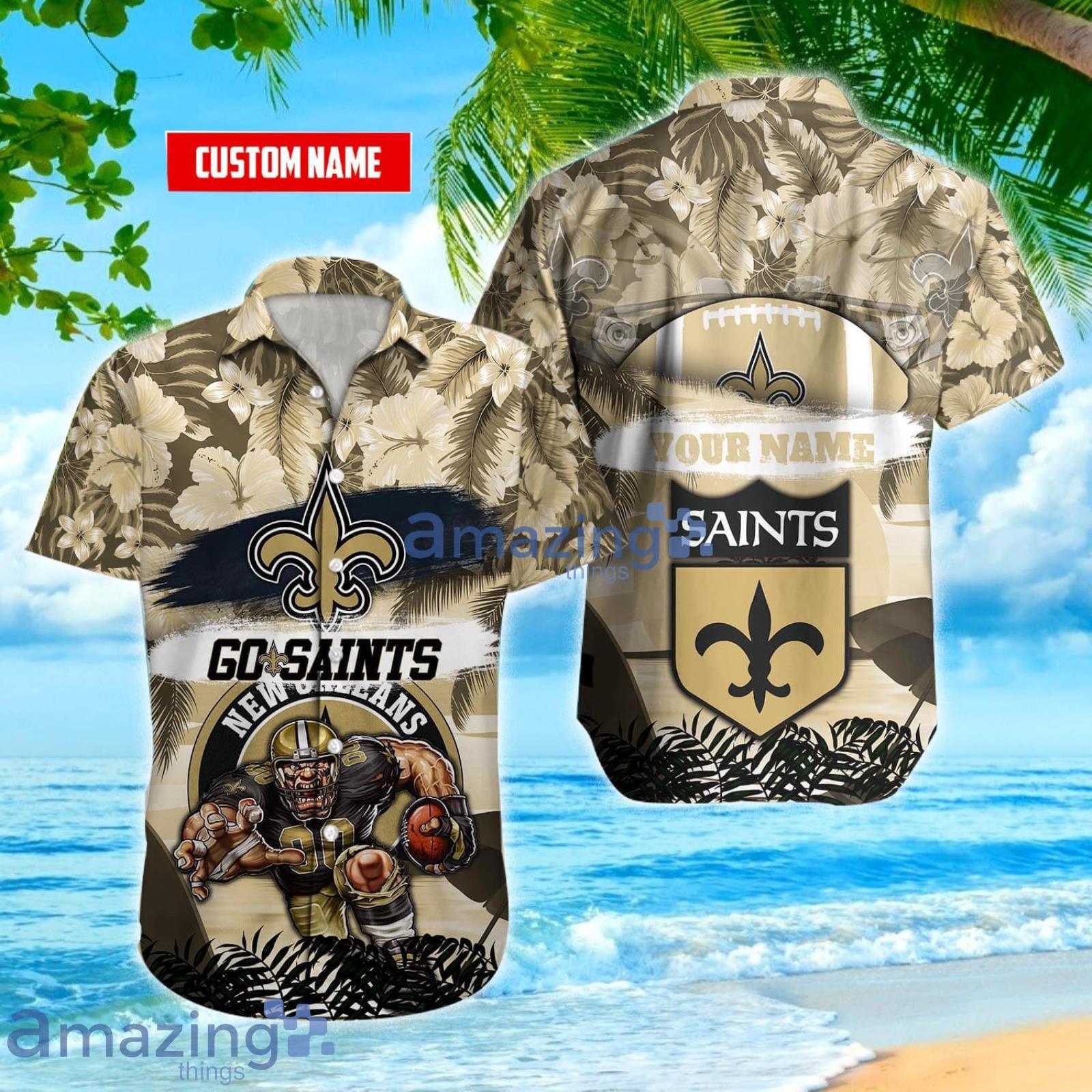 New Orleans Saints Mascot Custom Name Baseball Jersey