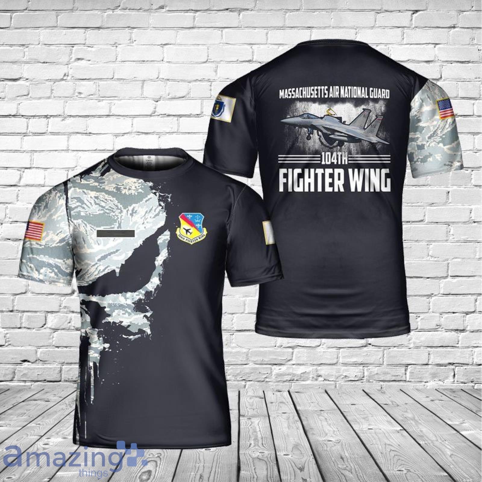 Custom Name Ohio Air National Guard 121st Air Refueling Wing Boeing KC-135R Stratotanker (717-148) 3D T-Shirt Product Photo 1