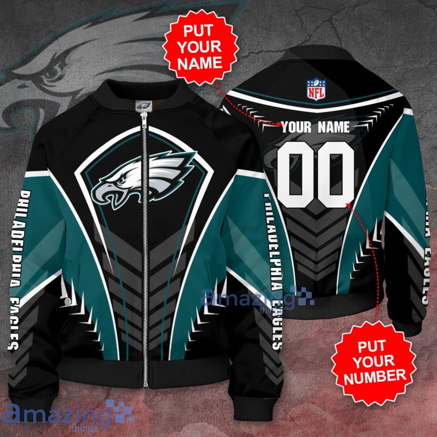 Philadelphia Eagles NFL Silver Bomber Jacket 3D For Fans