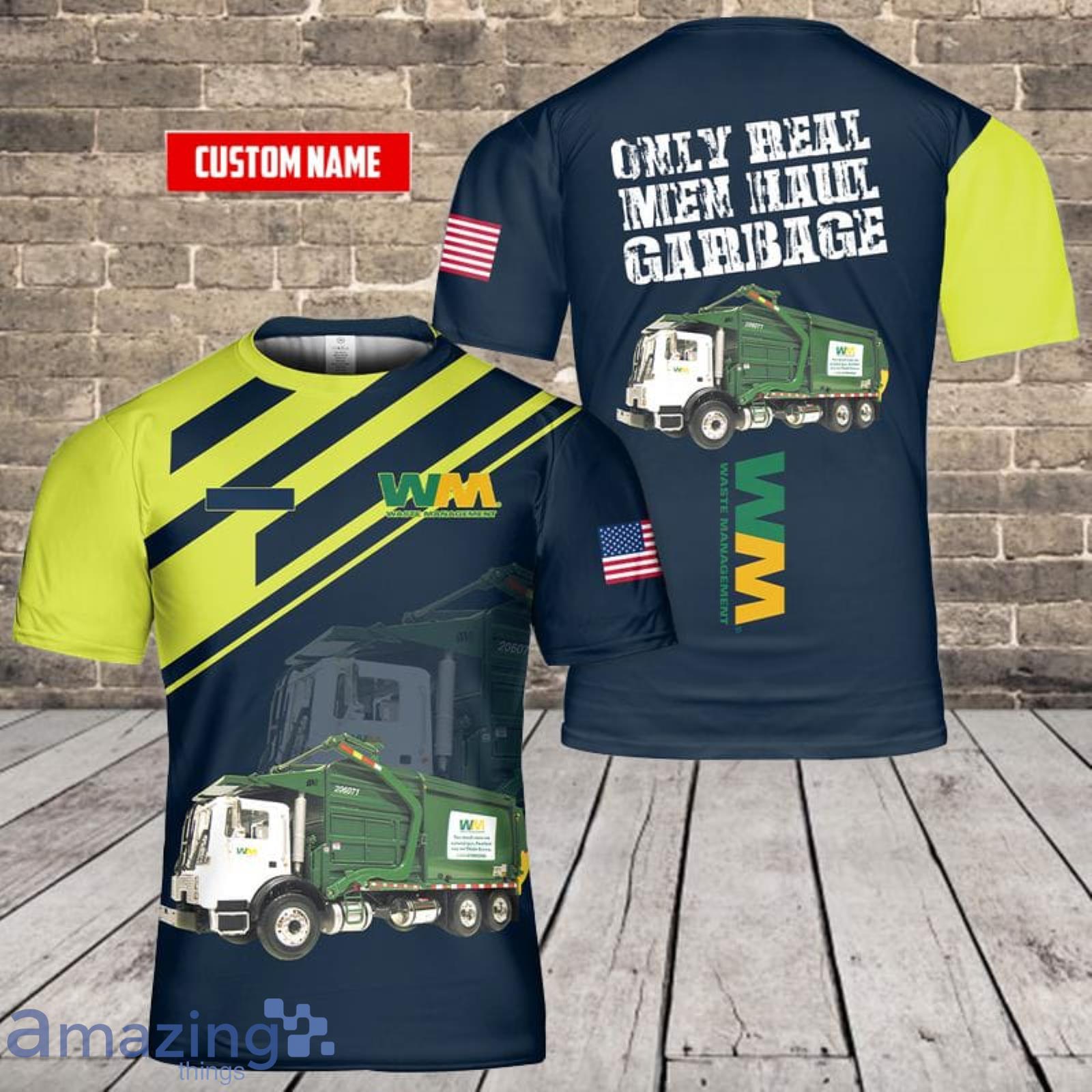 Custom Name US Waste Management 3D T-Shirt For Fans Product Photo 1 Custom Name US Waste Management 3D T-Shirt For Fans Product Photo 1