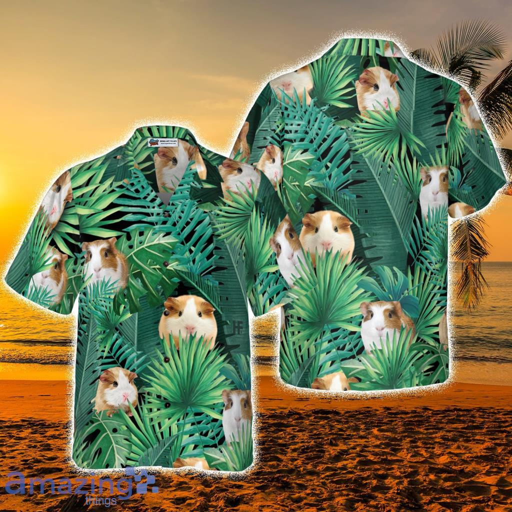 Cute Guinea Pig Tropical Hawaiian Shirt - Cute Guinea Pig Tropical Hawaiian Shirt