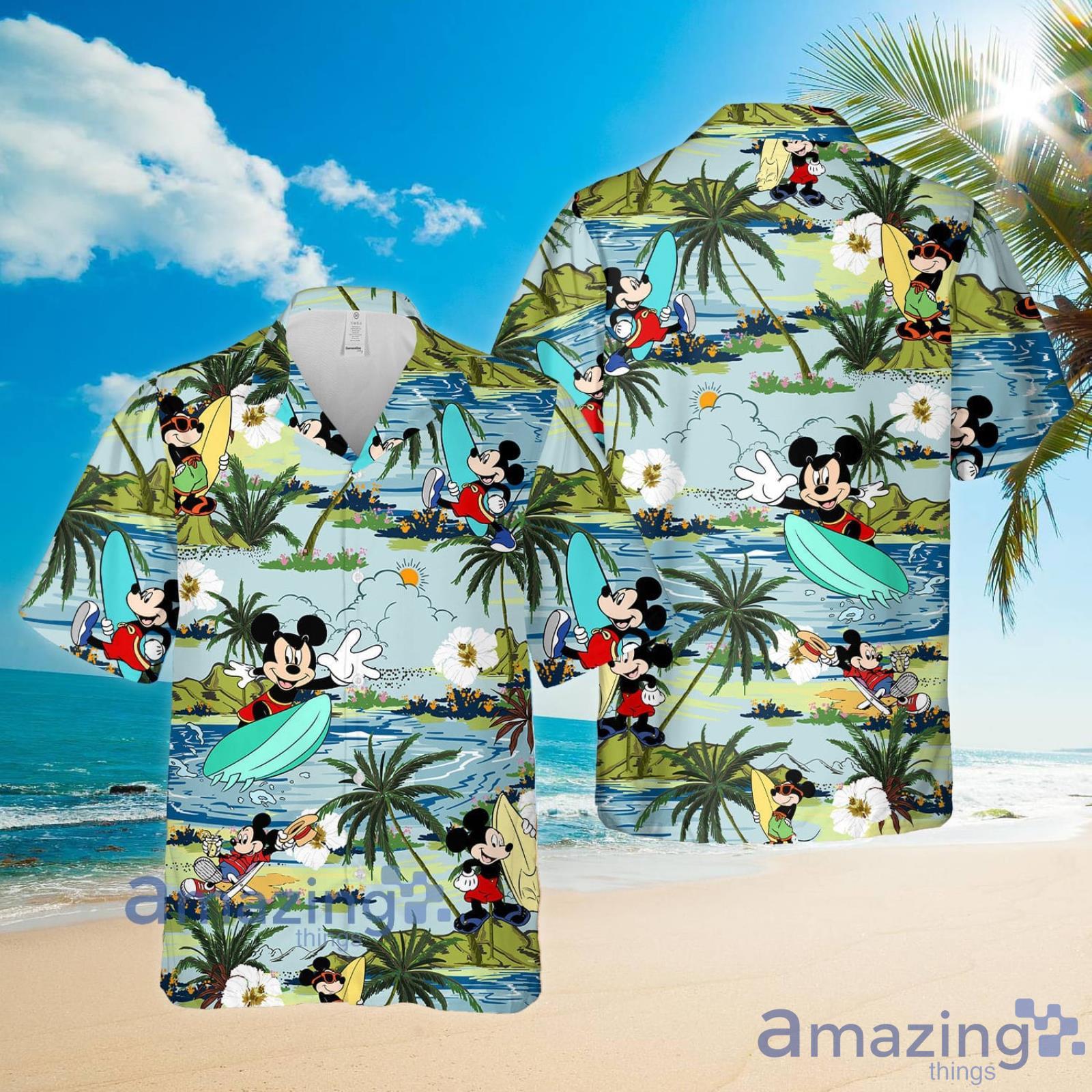 Dallas Cowboys Hawaiian Shirt Mickey Surfing Cowboys Gift