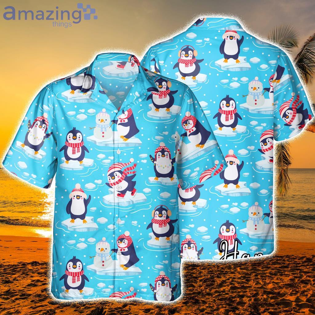 Cute Penguins Christmas Hawaiian Shirt - Cute Penguins Christmas Hawaiian Shirt