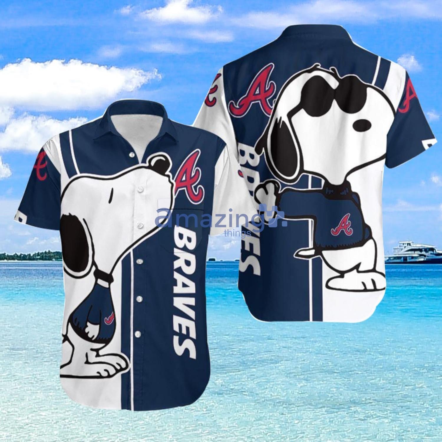 Cute Snoopy Atlanta Braves Snoopy Lover Hawaiian Shirt Summer Gift