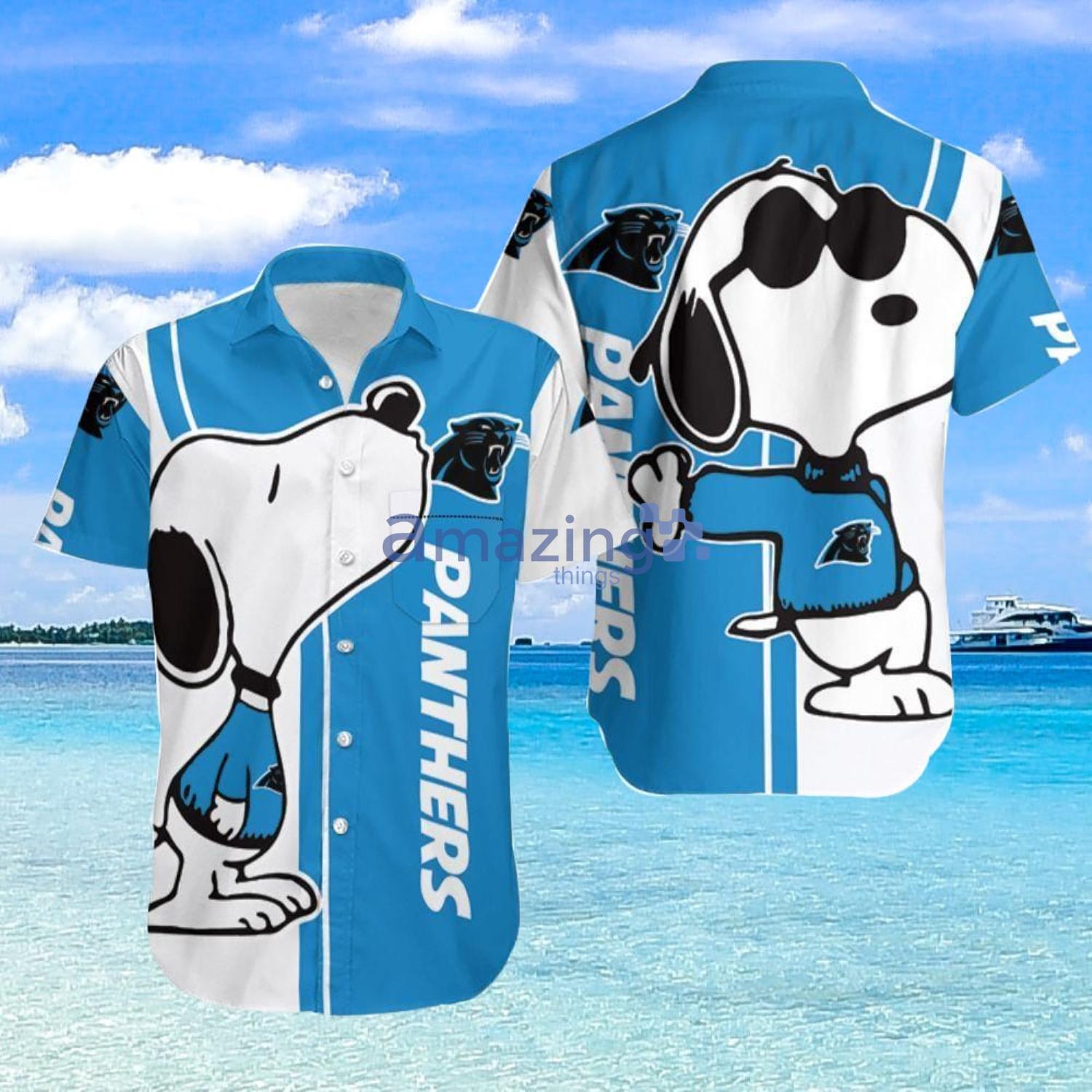 Carolina Panthers NFL Football x Snoopy Dog Funny Summer Hawaiian