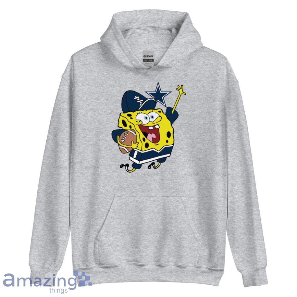 Dallas Cowboys Football Spongebob Shirt image Dallas Cowboys Football Spongebob Shirt - Unisex Heavy Blend Hooded Sweatshirt