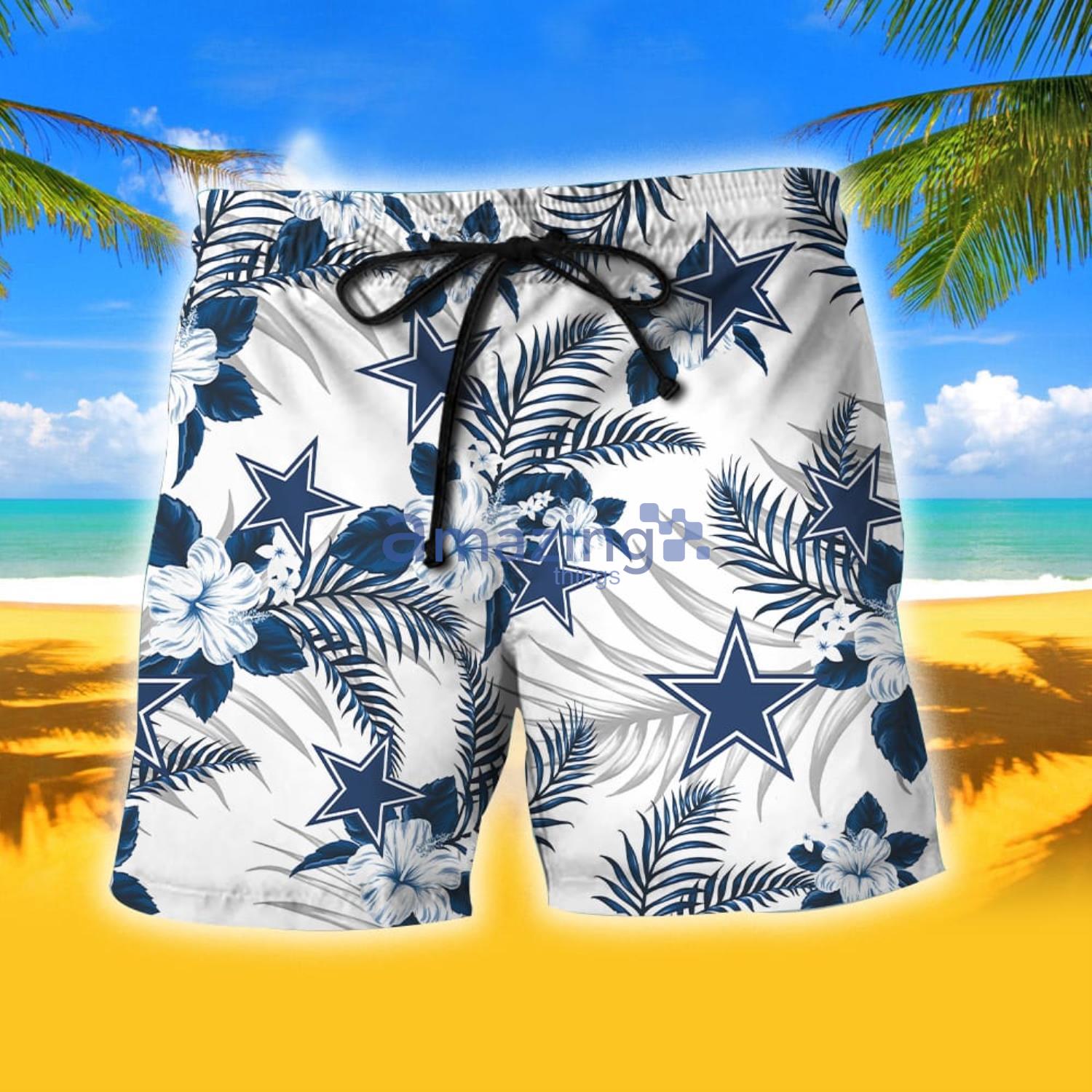 Dallas Cowboys 3D Printed Tropical Hawaiian Shirt Summer Beach