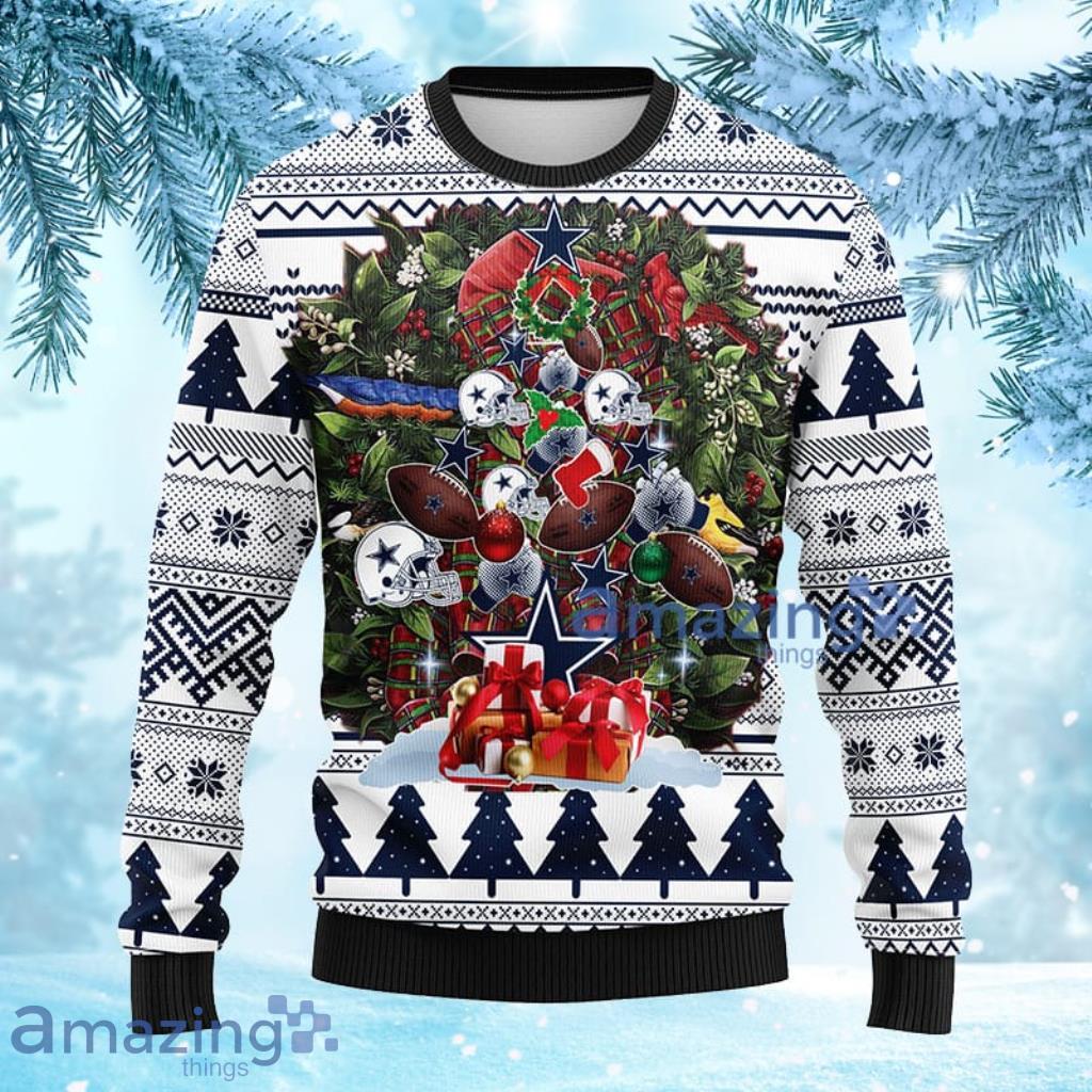 Dallas Cowboys NFL Christmas Ugly Sweater image Dallas Cowboys NFL Christmas Ugly Sweater - 2