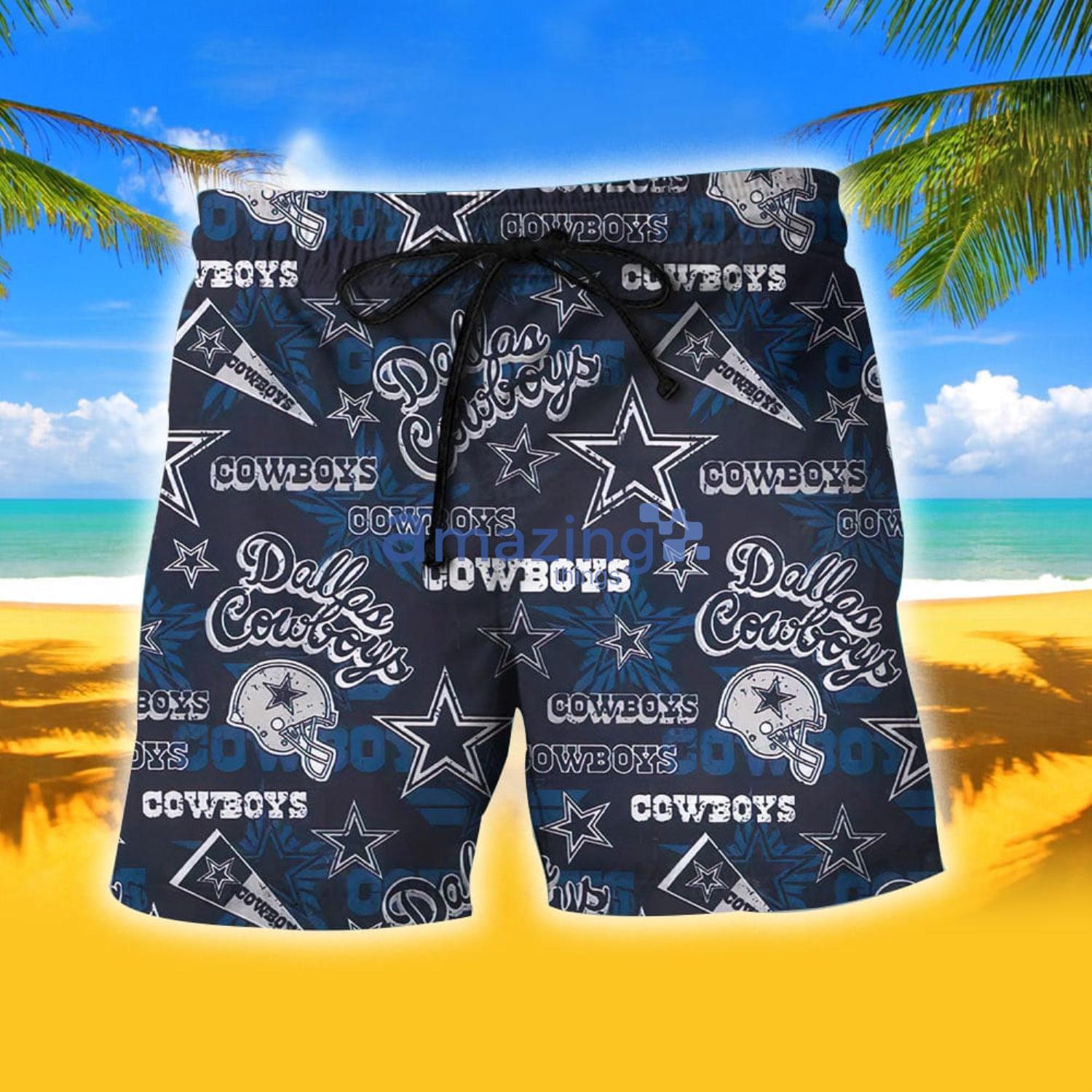 Nfl Dallas Cowboys Summer Beach Hawaiian Shirt And Short