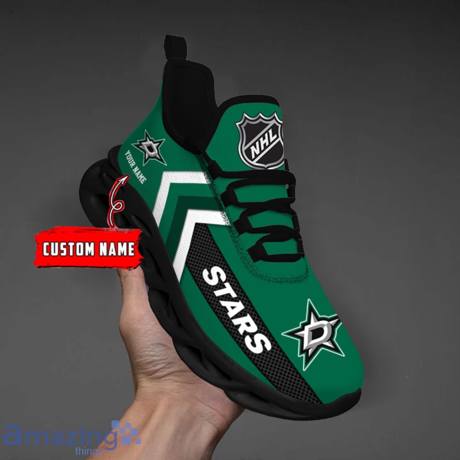 Dallas Stars Custom Name Men And Women Max Soul Shoes Running Sneakers image Dallas Stars Custom Name Men And Women Max Soul Shoes Running Sneakers Product Photo 3