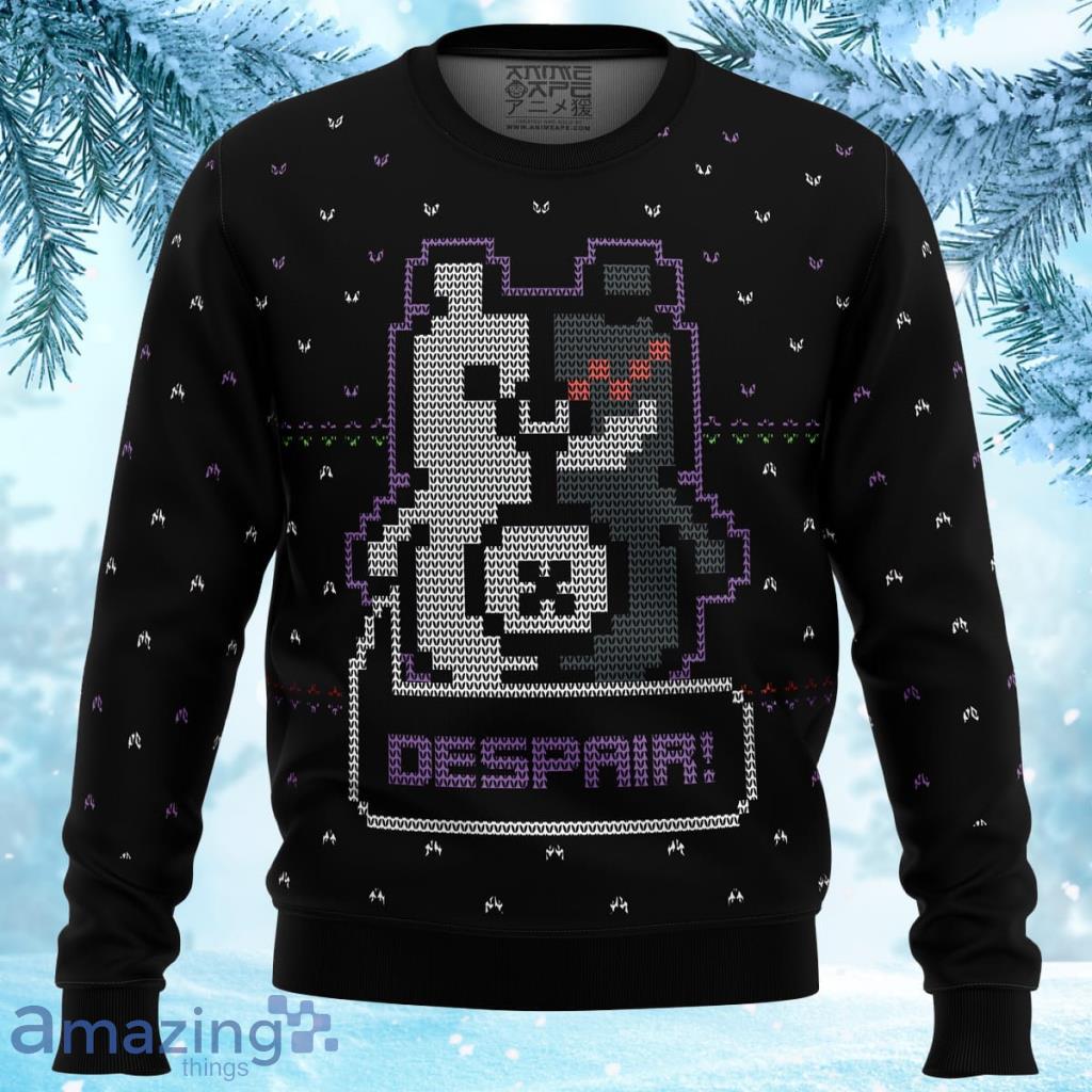 Danganropa Monokuma Despair Ugly Christmas Sweater 3D - Danganropa Monokuma Despair Ugly Christmas Sweater