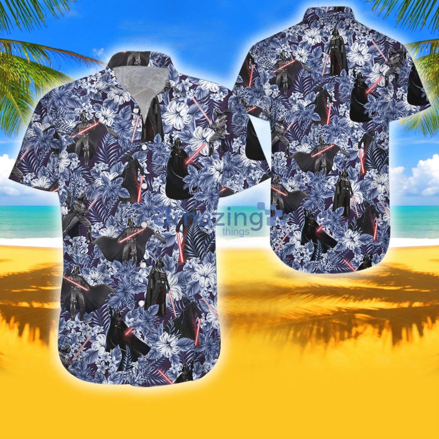 Darth Vader with Lightsaber Star Wars Floral Tropical Aloha Combo Hawaiian Shirt And Shorts Product Photo 1 Darth Vader with Lightsaber Star Wars Floral Tropical Aloha Combo Hawaiian Shirt And Shorts Product Photo 1