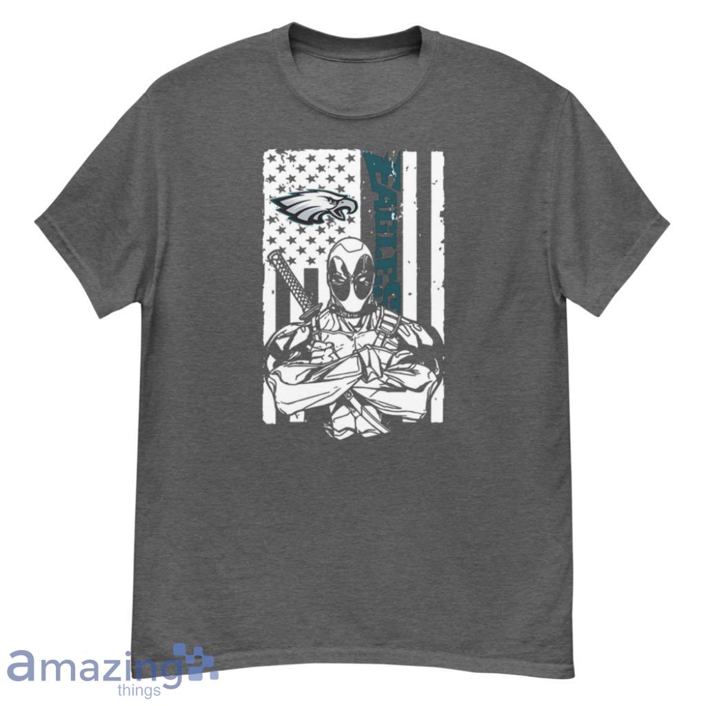 Deadpool Flag Fan Philadelphia Eagles NFL Shirt - G500 Men’s Classic T-Shirt-1