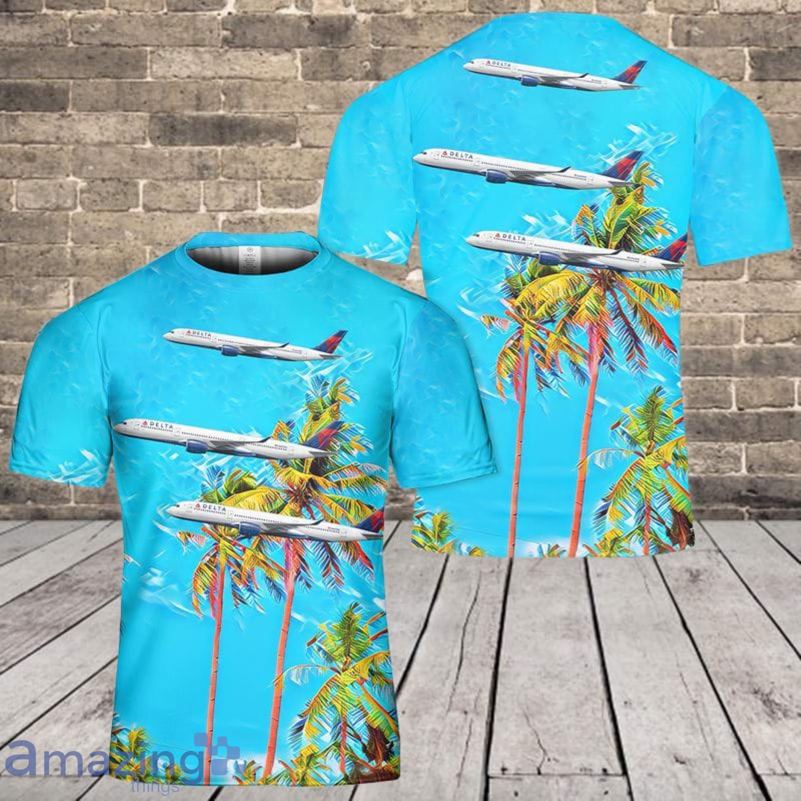 Delta Airbus A350-900 (359) 3D T-Shirt Product Photo 1 Delta Airbus A350-900 (359) 3D T-Shirt Product Photo 1