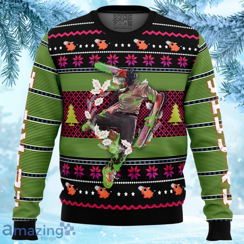 Denji Chainsaw Man Ugly Christmas Sweater 3D - Denji Chainsaw Man Ugly Christmas Sweater
