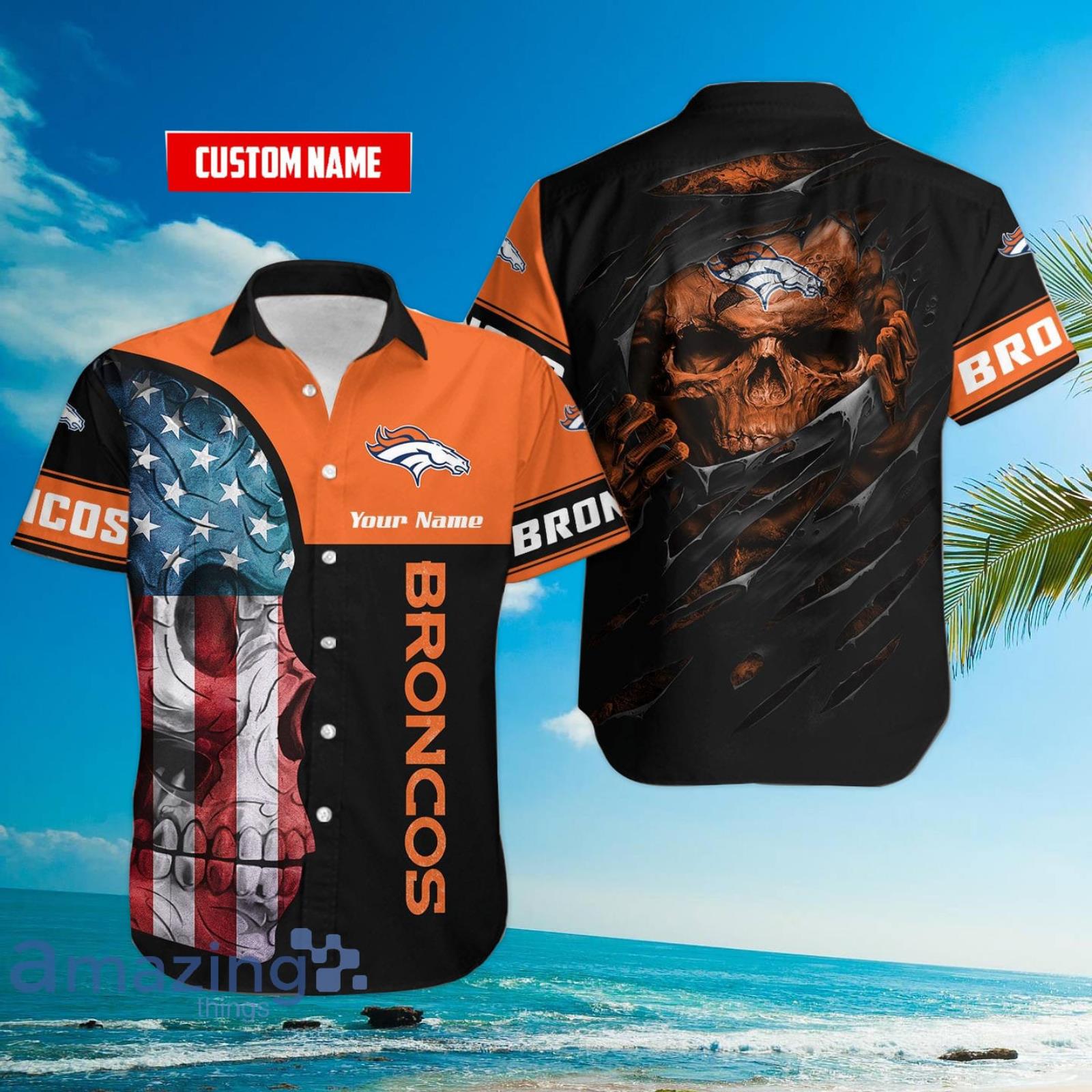 Denver Broncos 3D Personalized Hawaii Shirt And Shorts Gift For