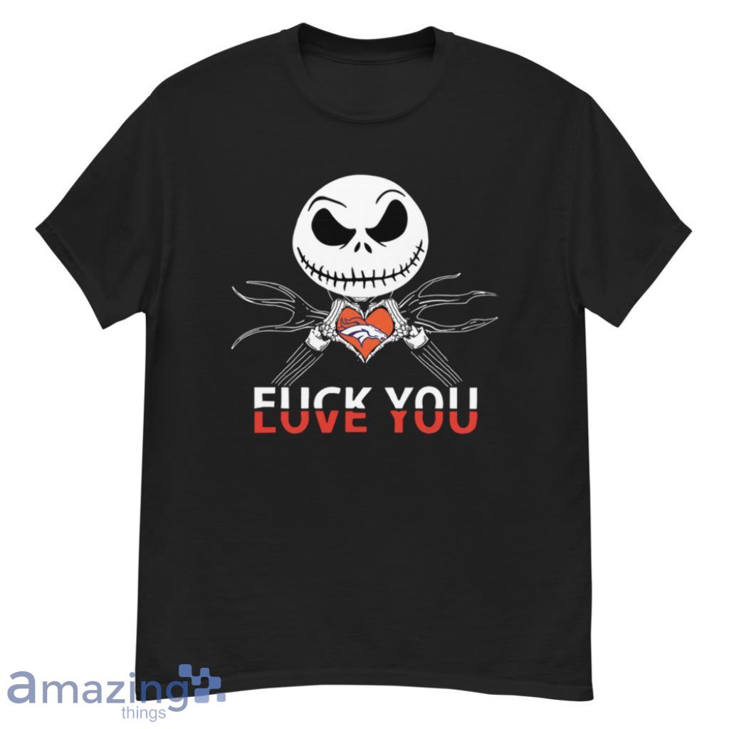 Denver Broncos Love You Jack Skellington Halloween Shirt image Denver Broncos Love You Jack Skellington Halloween Shirt - G500 Men’s Classic T-Shirt