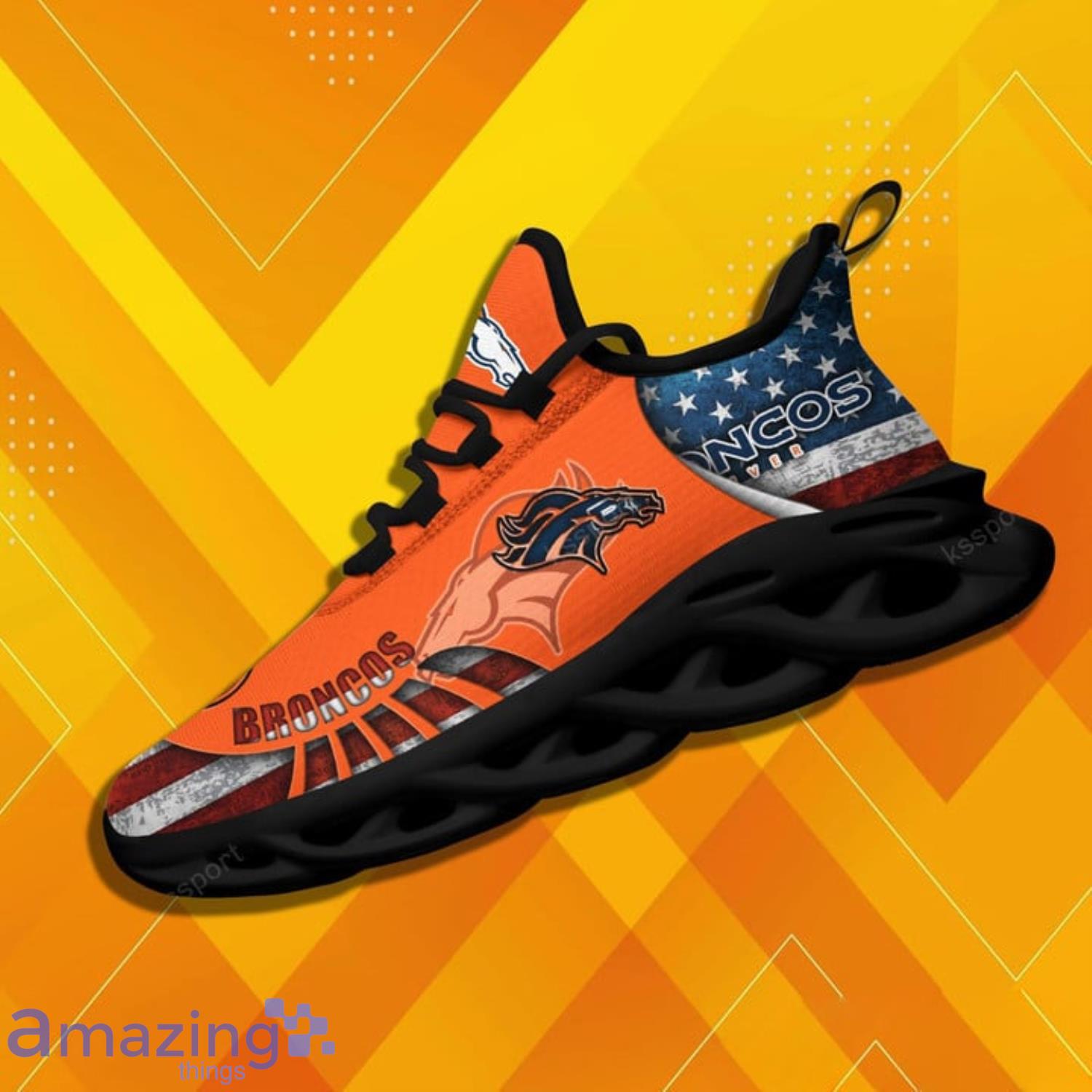 Denver Broncos Nfl Max Soul Sneakers Running Shoes Men And Women