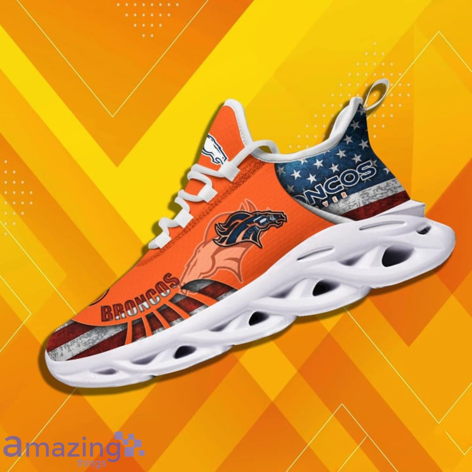 Denver Broncos Nfl Max Soul Sneakers Running Shoes Men And Women