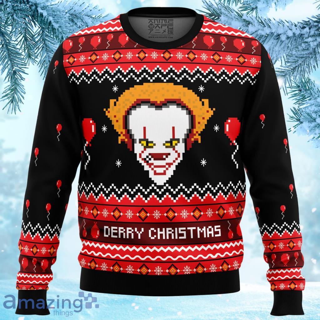 Derry Christmas It Christmas Ugly Christmas Sweater 3D - Derry Christmas IT Christmas Ugly Christmas Sweater