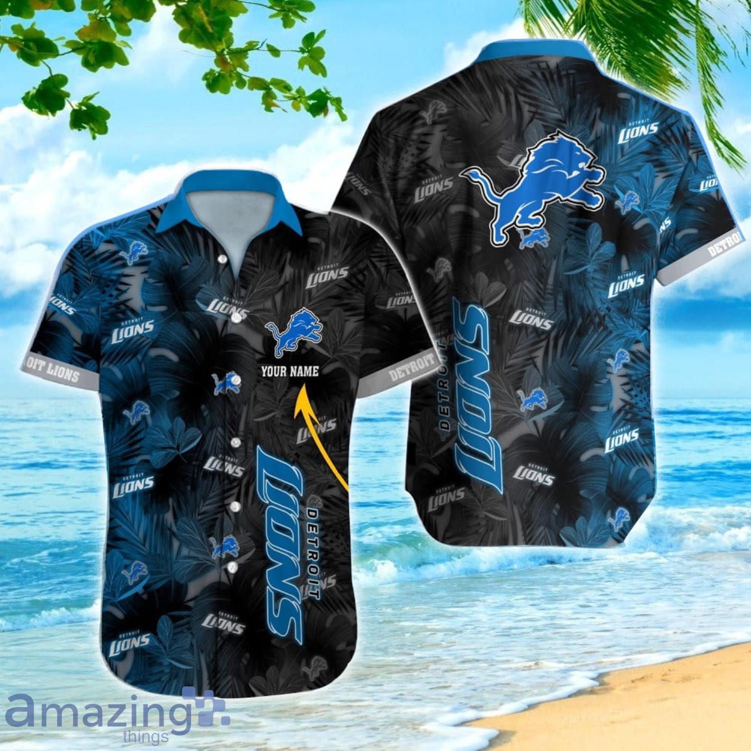 Detroit Lions Nfl Summer Beach Hawaiian Shirt