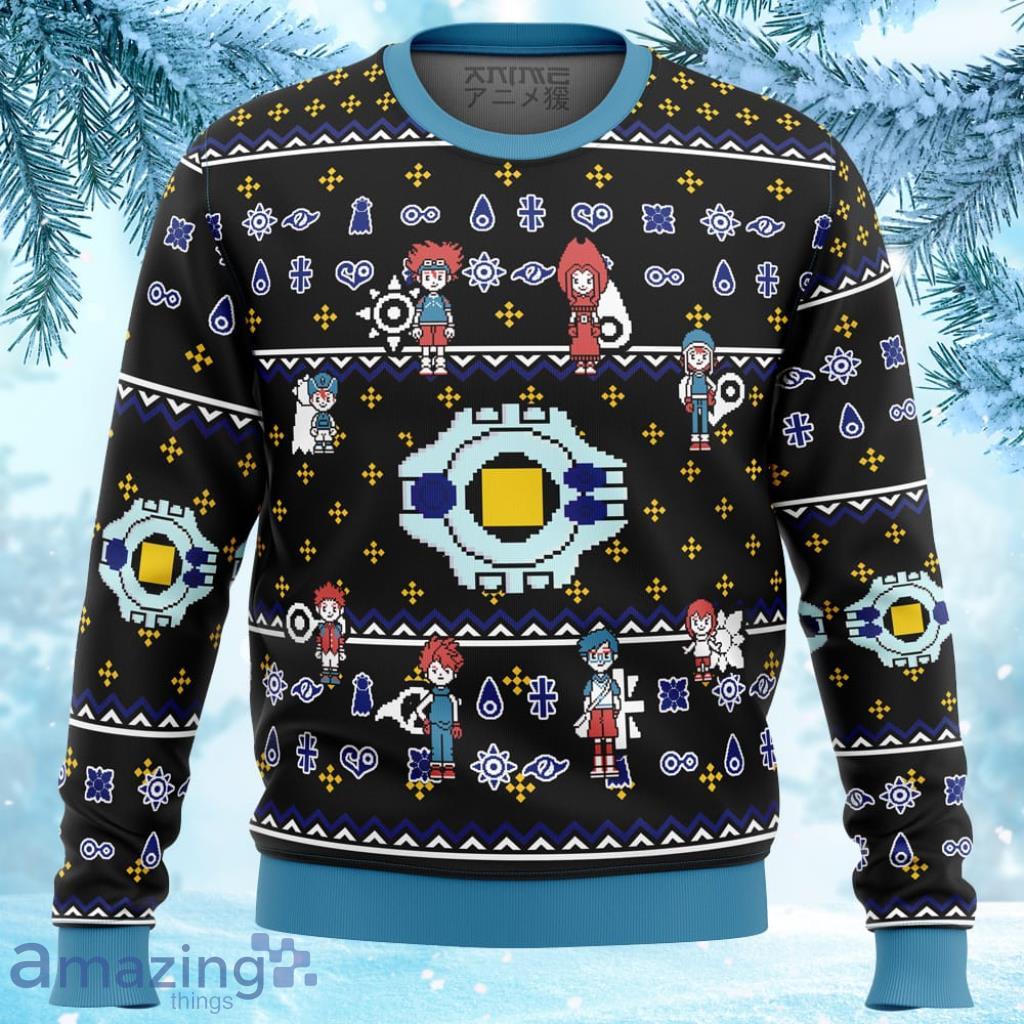 Digimon Characters Ugly Christmas Sweater 3D - Digimon characters Ugly Christmas Sweater Digimon Characters Ugly Christmas Sweater 3D - Digimon characters Ugly Christmas Sweater