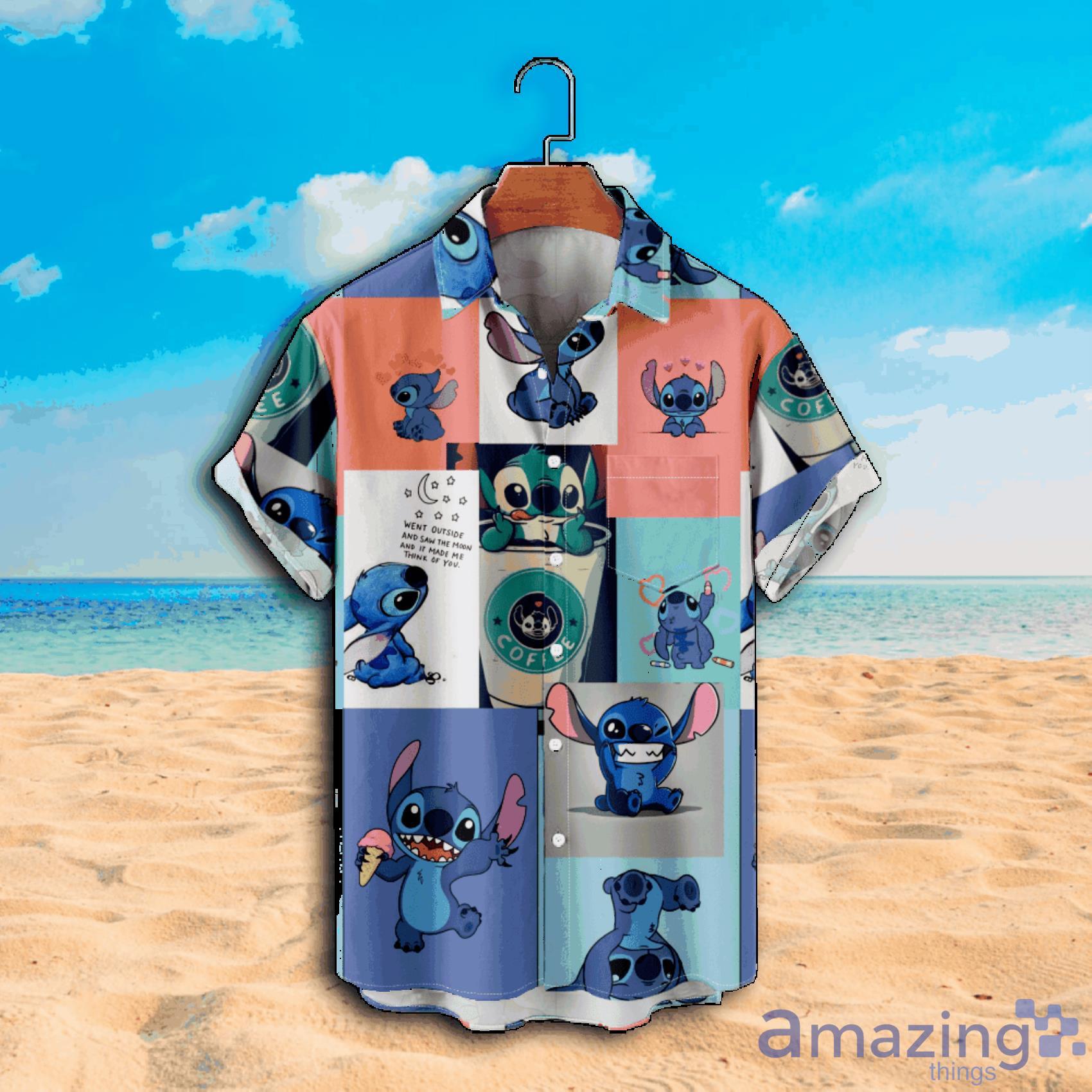 Disney Lilo & Stitch Cartoon Hawaiian Shirt For Summer Holiday Product Photo 1
