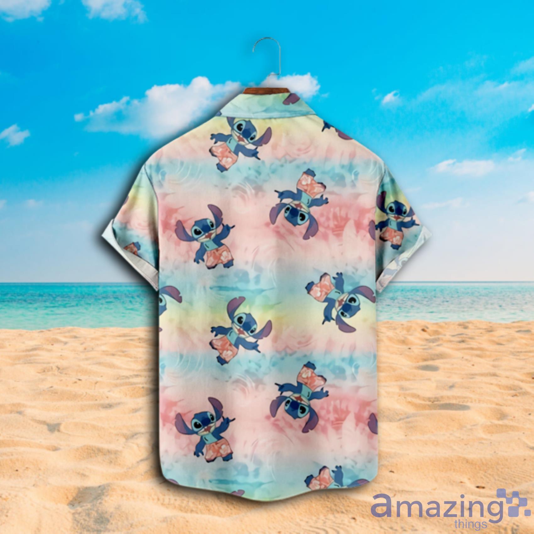 Disney Lilo & Stitch Colorfull Short Sleeve Hawaiian Shirt Product Photo 1
