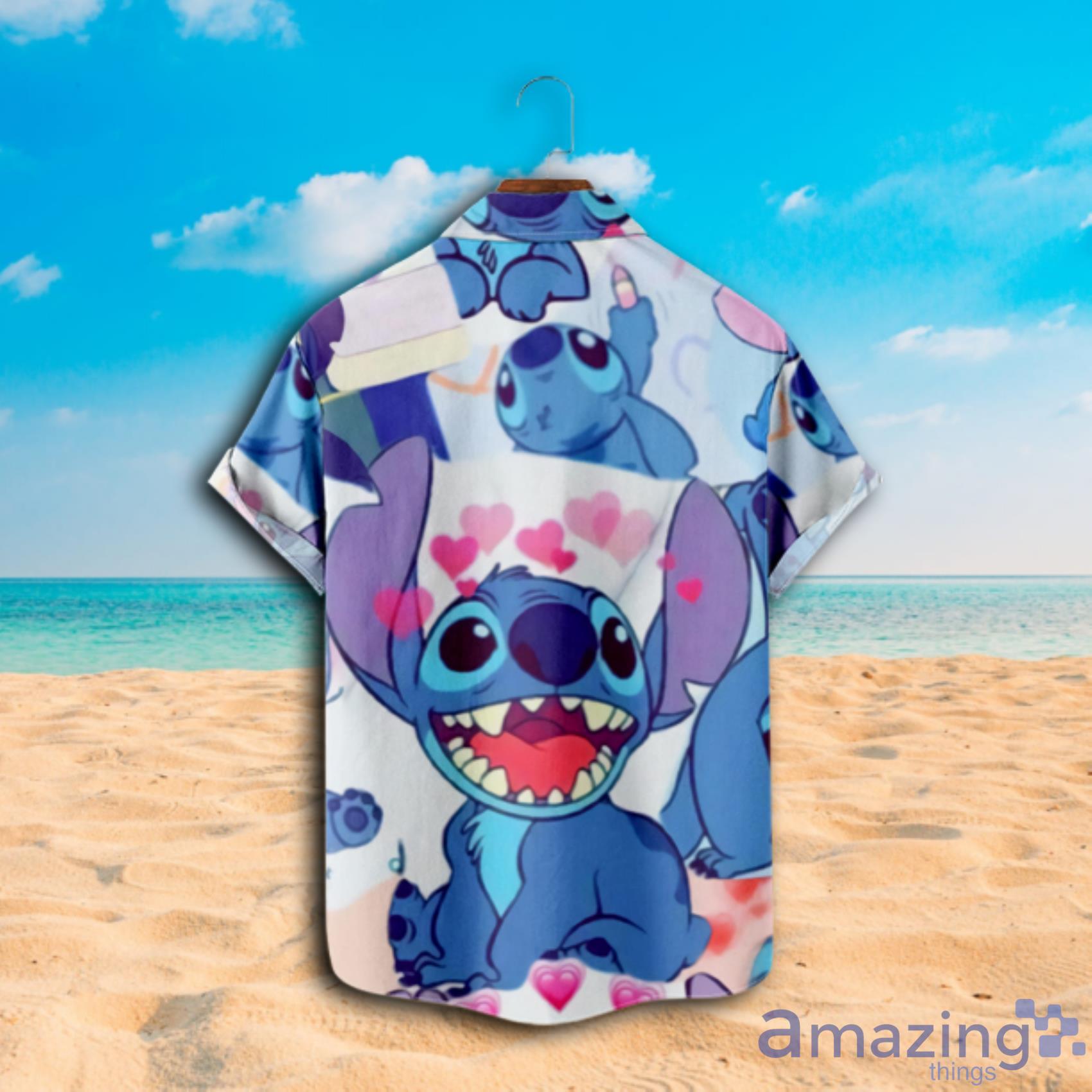 Disney Lilo & Stitch Red Heart Shirt Sleeve Hawaiian Shirt For Men And Women Product Photo 1 Disney Lilo & Stitch Red Heart Shirt Sleeve Hawaiian Shirt For Men And Women Product Photo 1