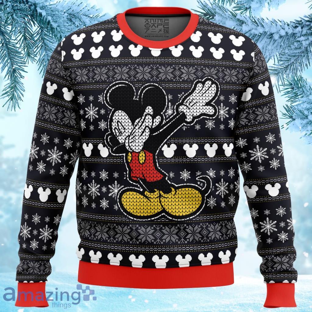 Disney Mickey Dabbing Ugly Christmas Sweater 3D - Disney Mickey Dabbing Ugly Christmas Sweater