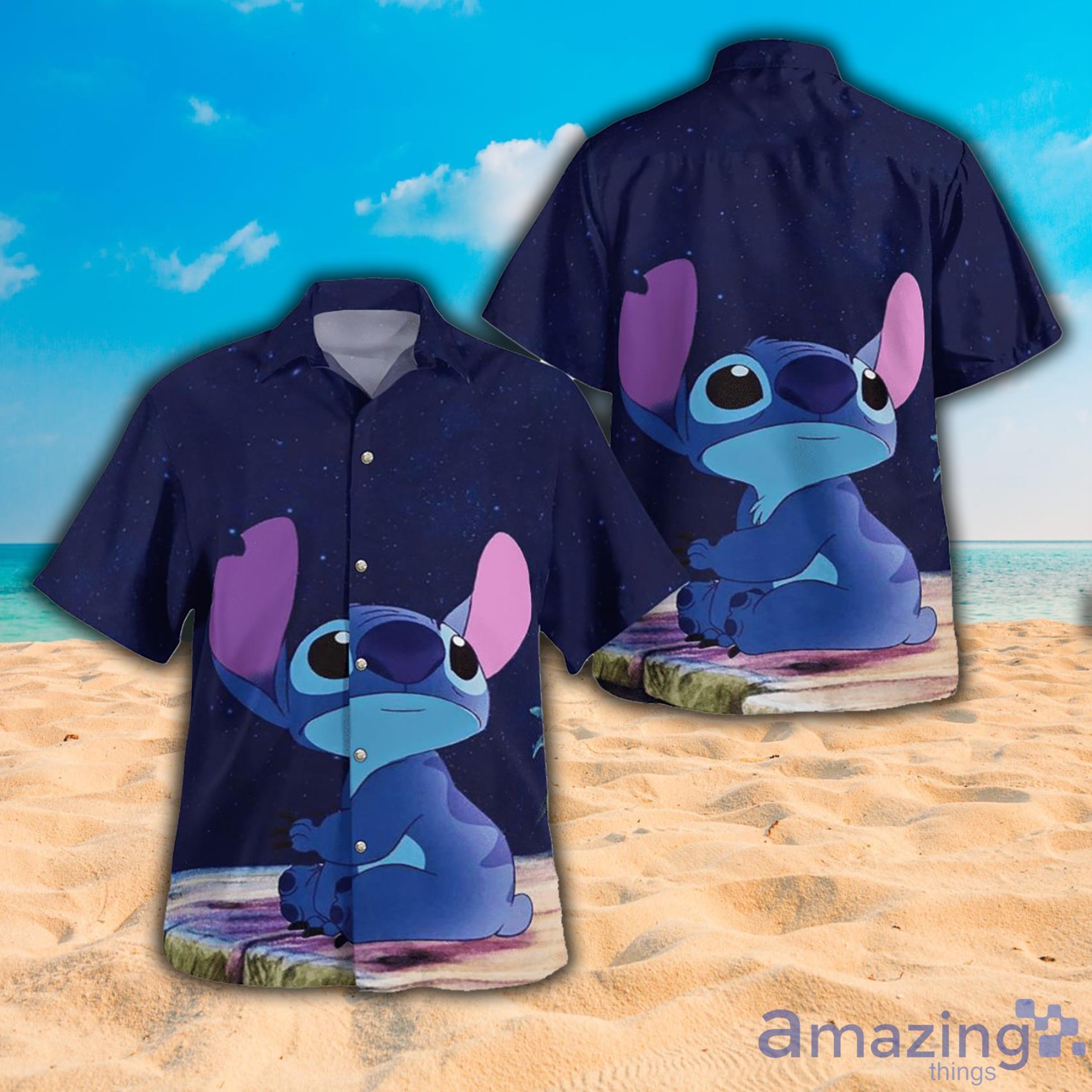 Disney Stitch And Lilo All Ove Print AOP Hawaiiian Shirt For Men And Women Product Photo 1