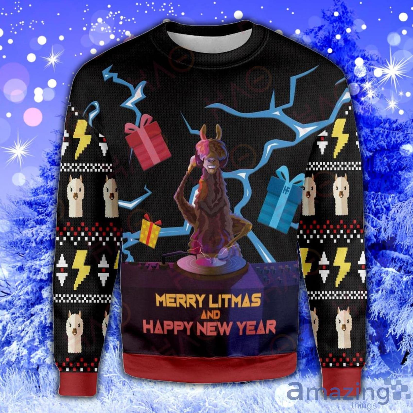 Fortnite llama outlet christmas sweater