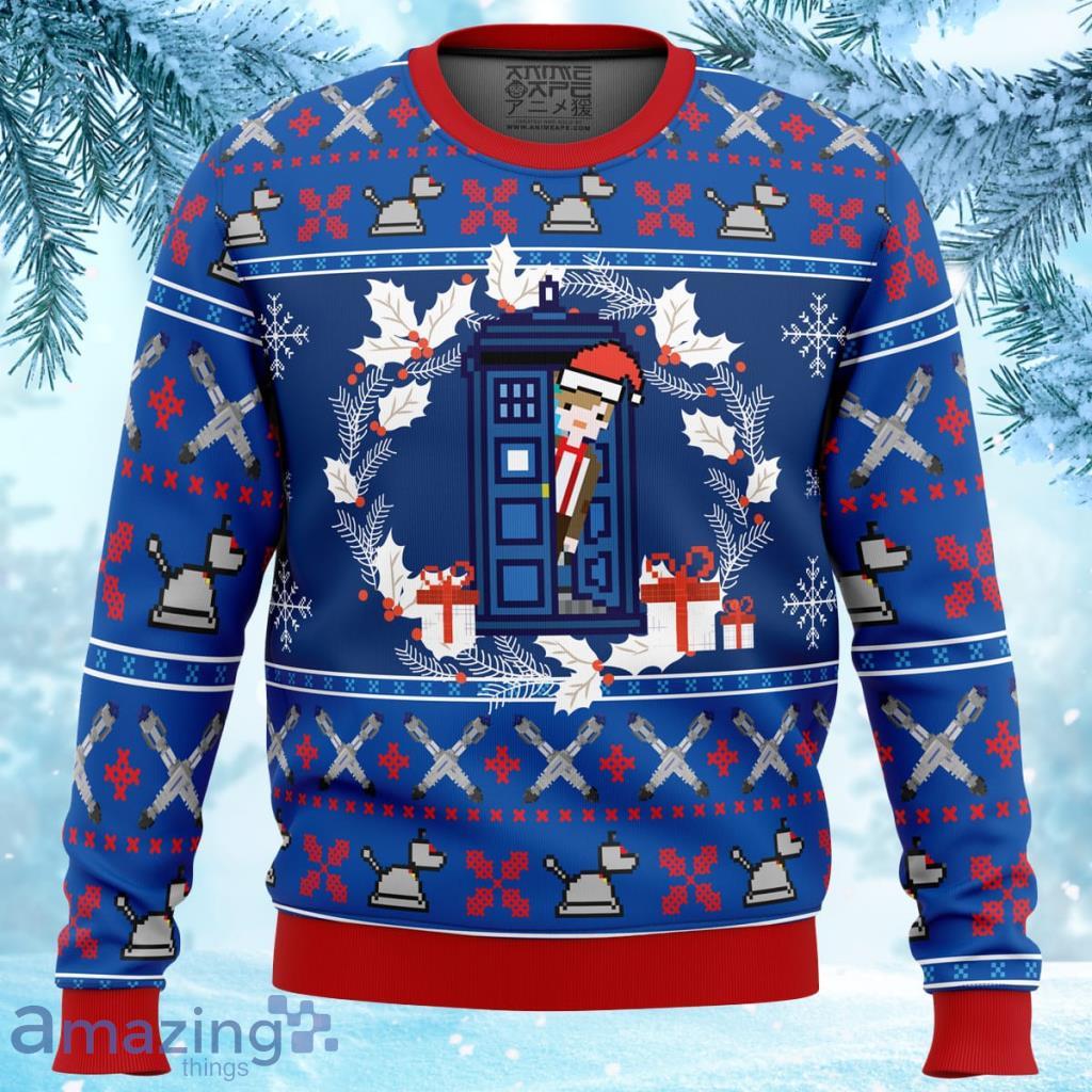 Doctor Who Tardis Ugly Christmas Sweater 3D - Doctor Who Tardis Ugly Christmas Sweater