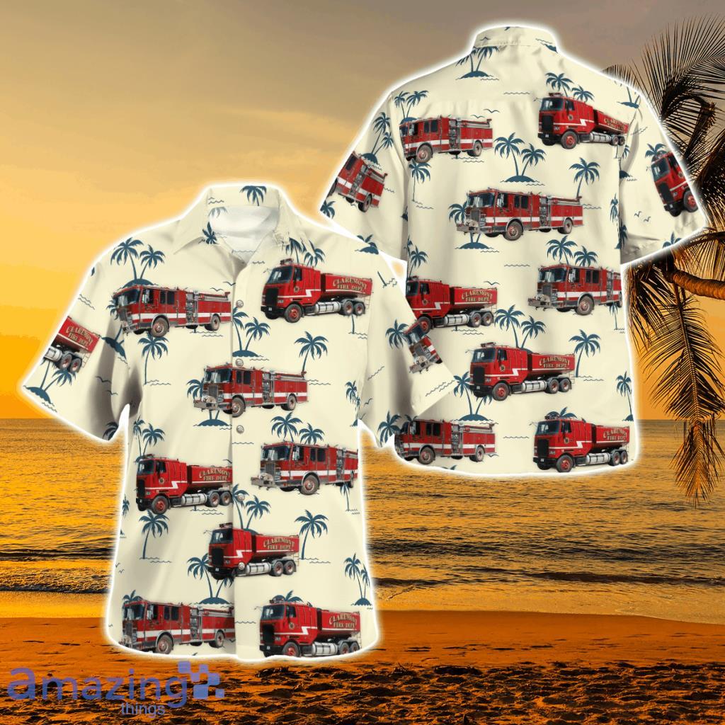 Dodge County, Minnesota, Claremont Fire Department Hawaiian Shirt - Dodge County, Minnesota, Claremont Fire Department Hawaiian Shirt