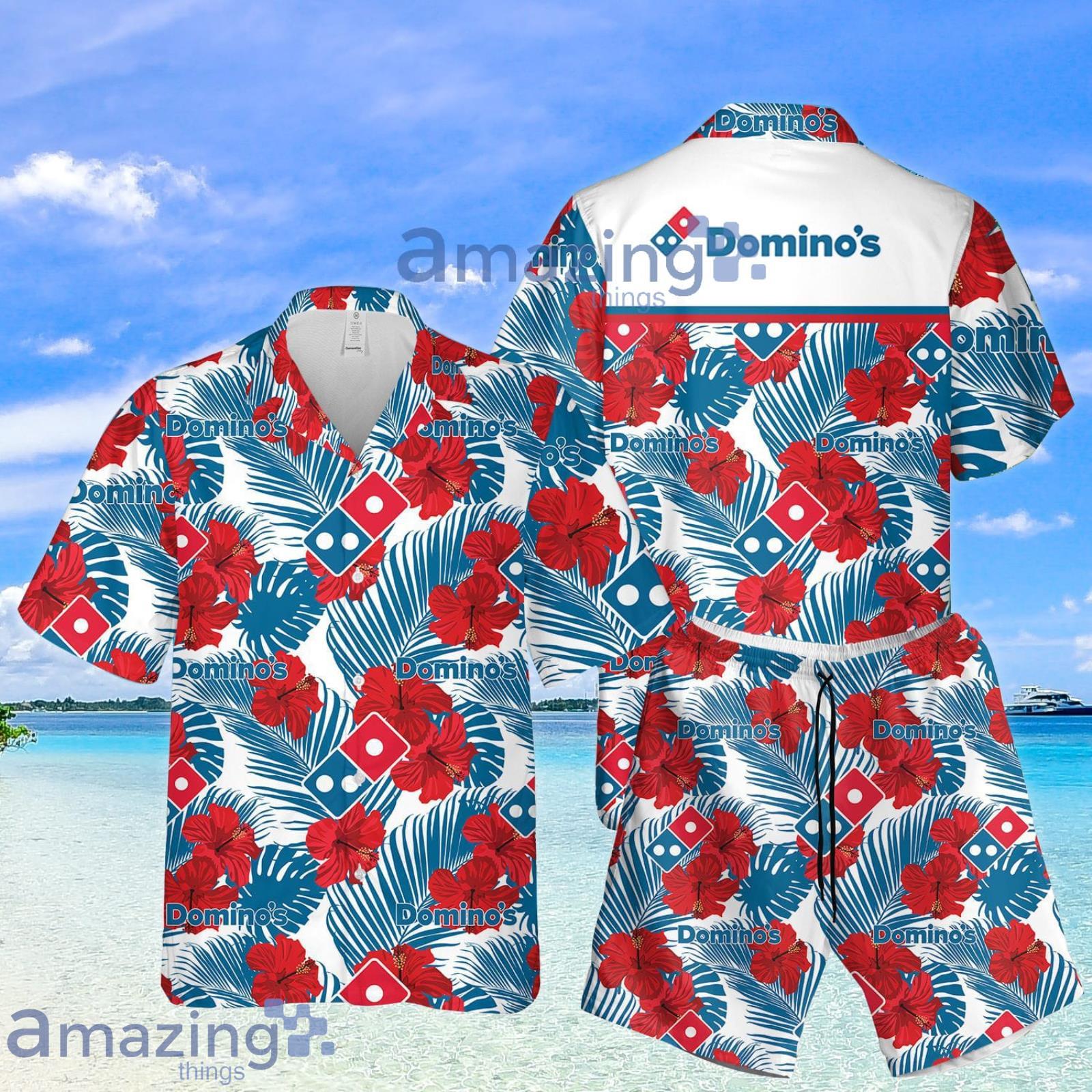 Dominos Hibiscus Summer Set Hawaiian Shirt And Shorts1 Product Photo 1