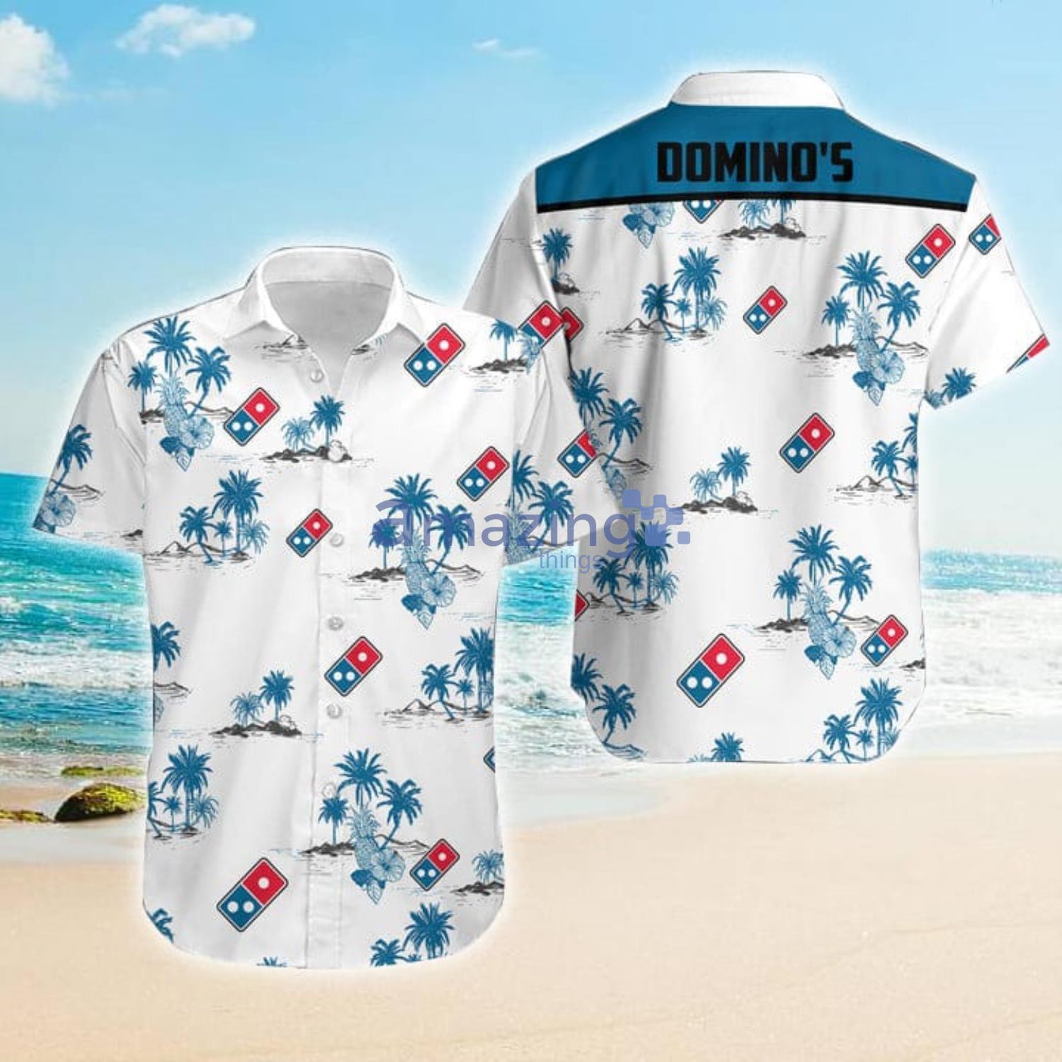Domino's Pizza Vintage Coconut Men And Women Hawaiian Shirt Product Photo 1