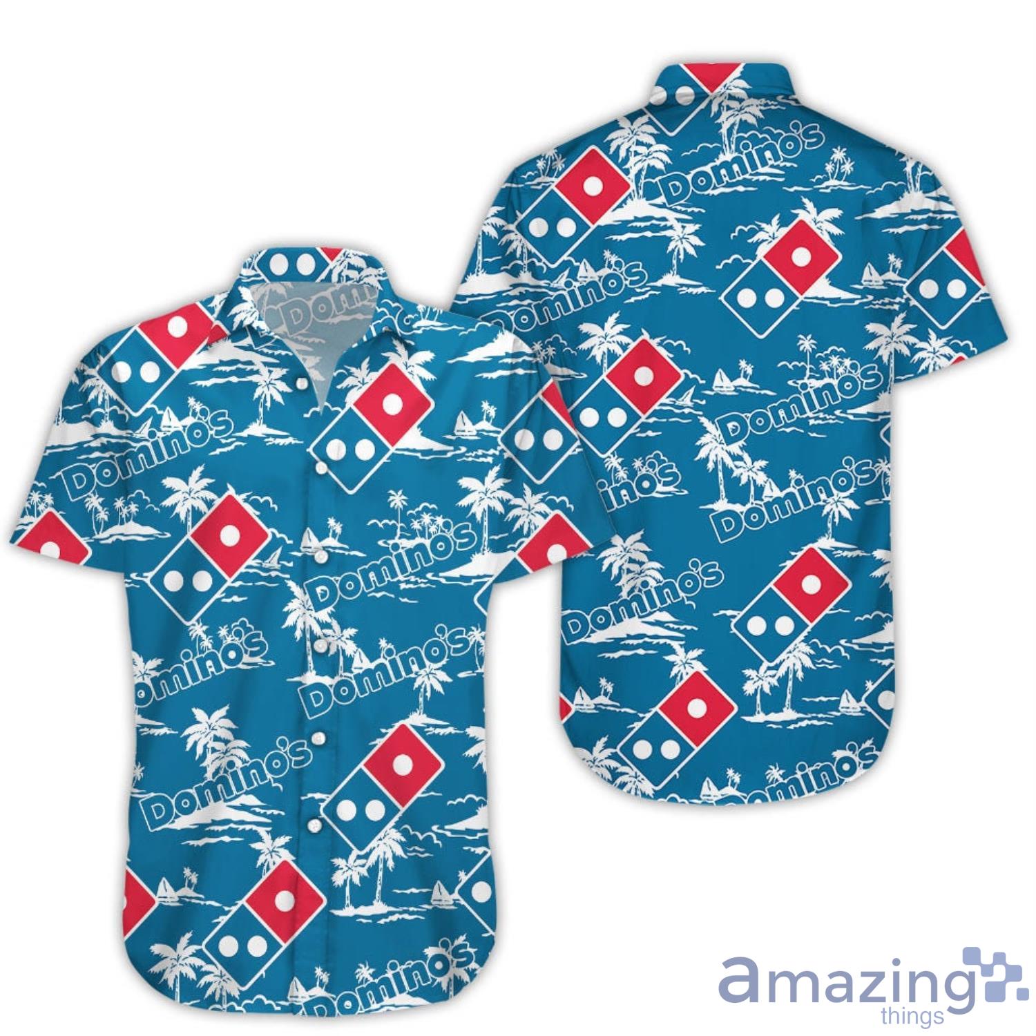 Domino's Tropical Flower Aloha Hawaiian Shirt And Beach Short Set image Dominos Tropical Flower Aloha Hawaiian Shirt And Beach Short Set Product Photo 3